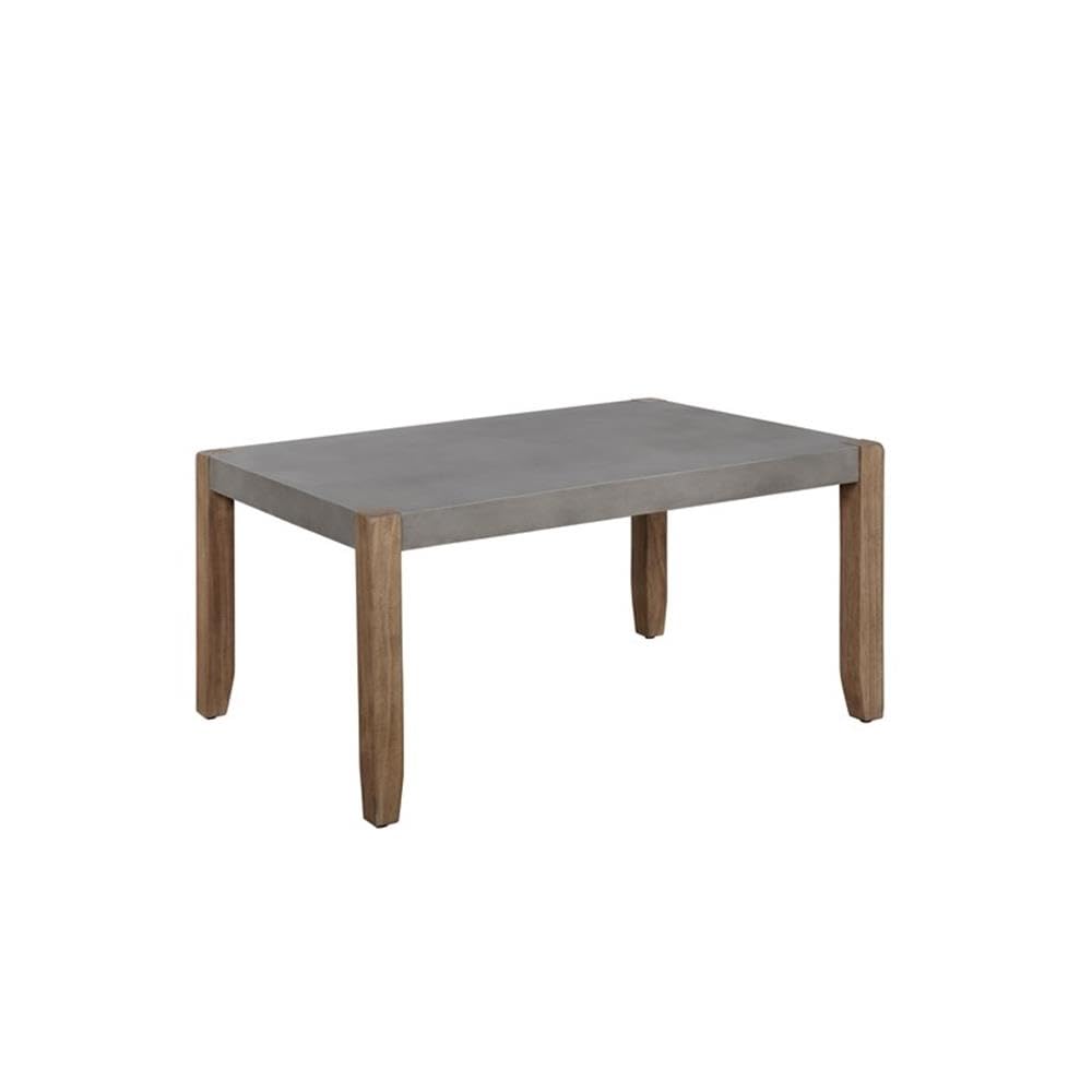 Alaterre Newport 4-Piece Faux Concrete & Wood Living Room Set - 36