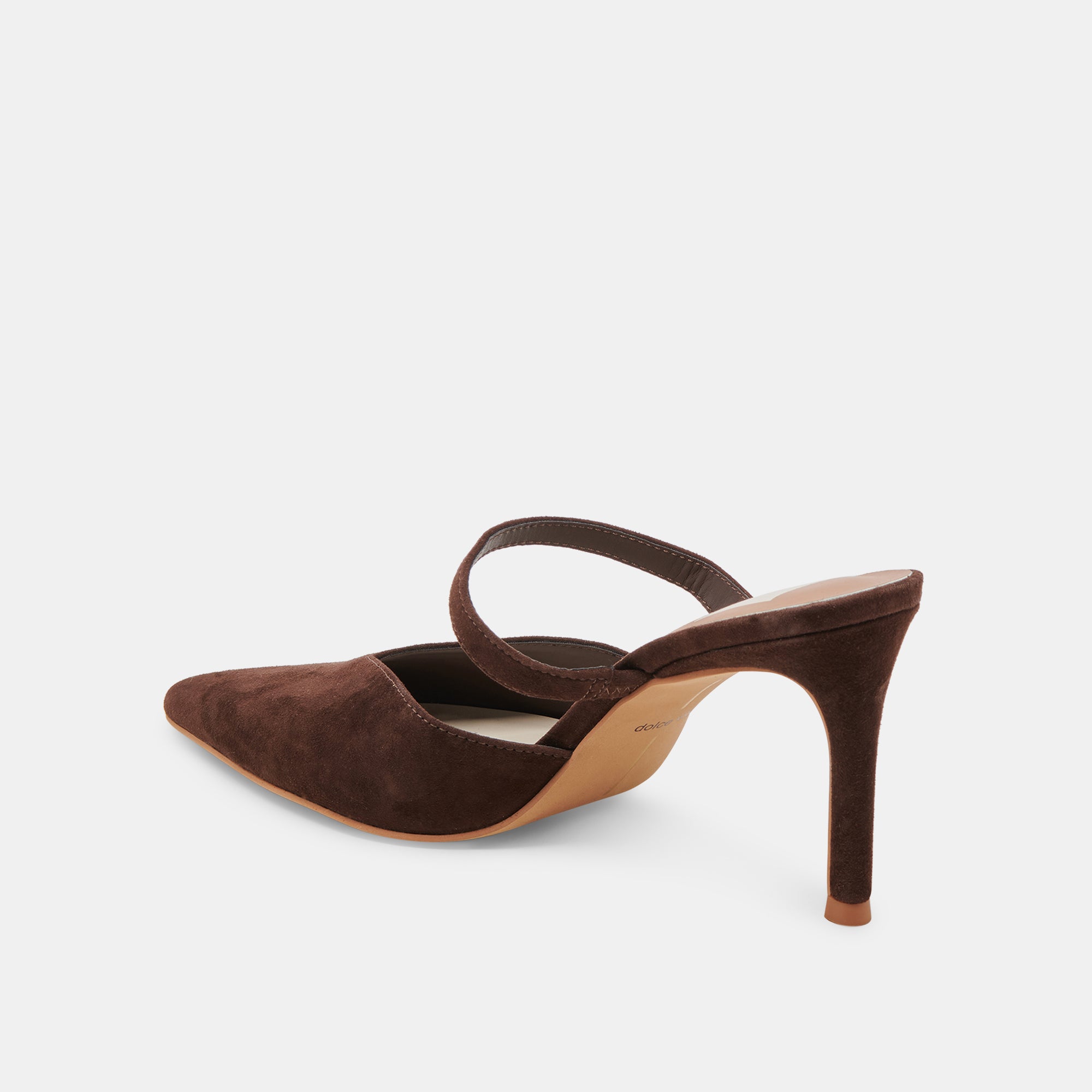 KANIKA Women's DK Brown Suede High Heels - Elegant & Comfortable Dress Shoes for Parties, Weddings & Office Wear