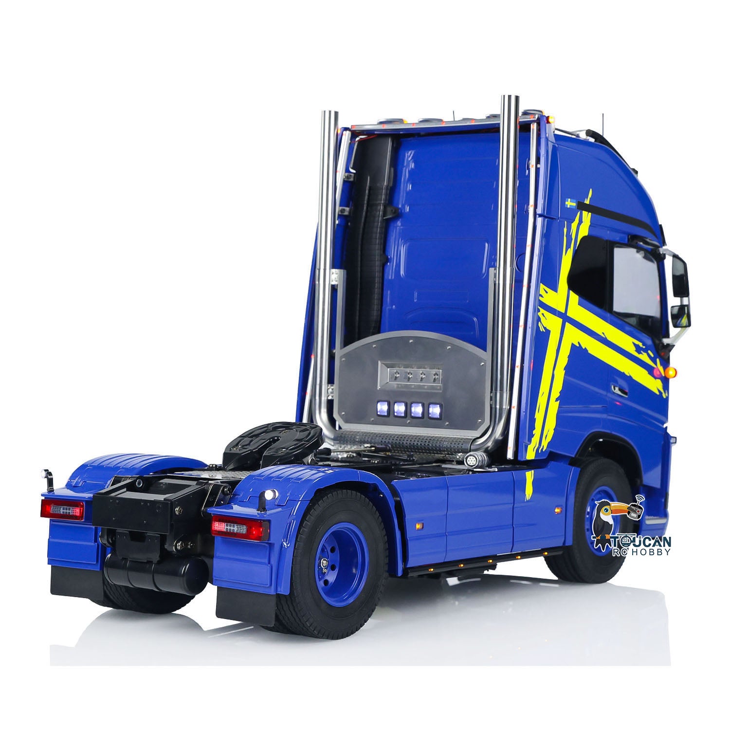 TAMIYA 1/14 Scale RC Tractor Truck - 4X2 Remote Control Construction Vehicle with 3-Speed Transmission, Smoking Unit & ST8 Radio (RTR 56375 FH16 XL750) - Perfect for RC Hobbyists, Construction Simulation & Off-Road Play
