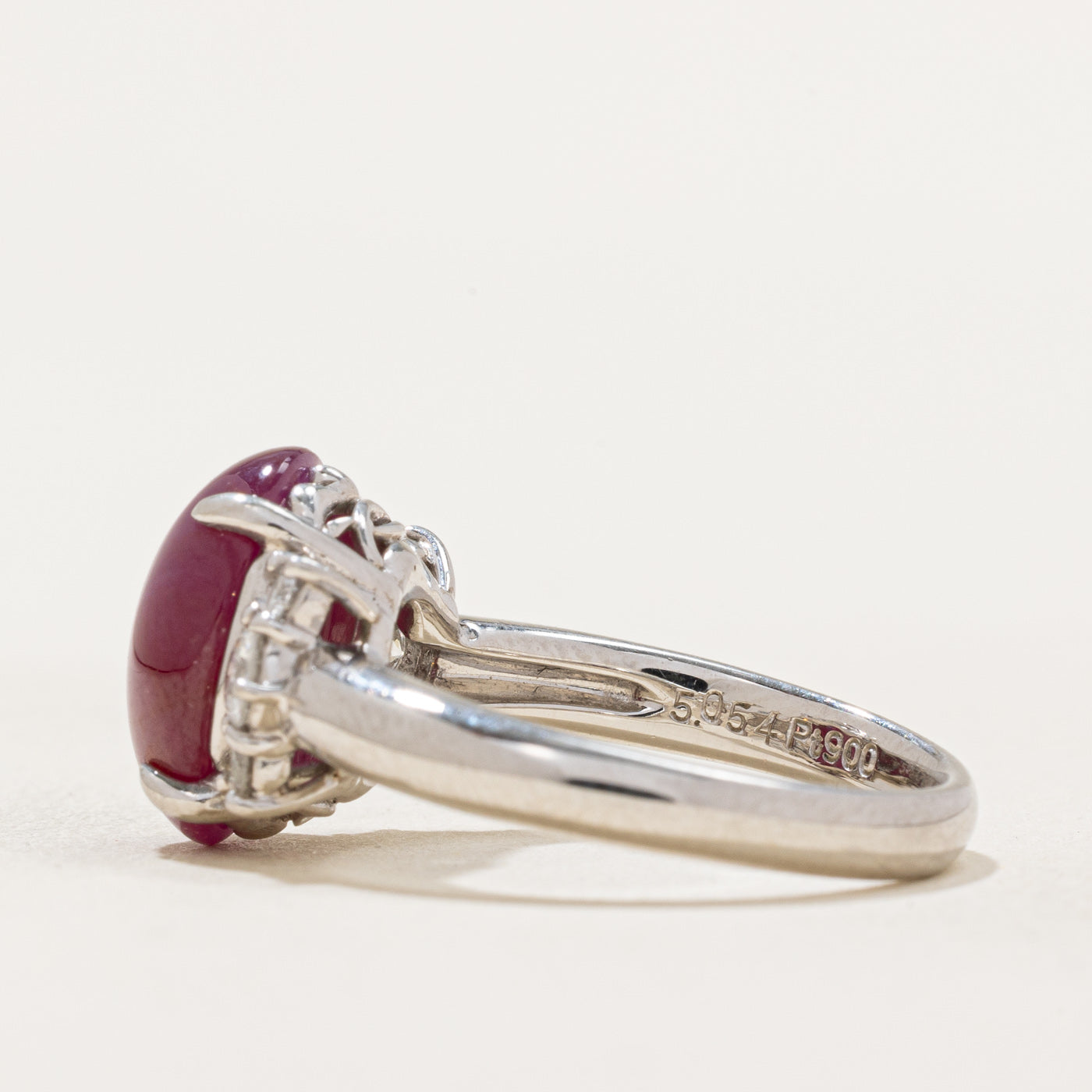 Exquisite GIA Certified Unheated Burma Star Ruby & Diamond Ring - 5.054ct Natural Ruby with 0.37ctw Diamonds - Size 6.5 - Perfect for Engagement, Anniversary & Special Occasions