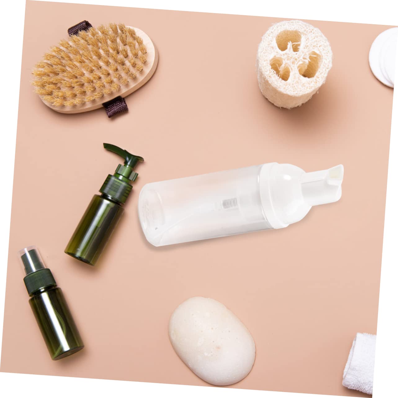 Beaupretty 2 Pack 50ml Refillable Foam Dispenser Bottles - Travel Size Foaming Soap & Shampoo Pump Containers for Bathroom, Kitchen, Gym - BPA Free Plastic (White) | Perfect for Liquid Soap, Lotion & Hand Sanitizer Storage