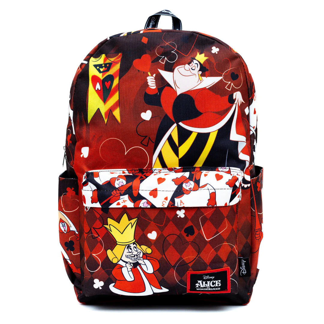 Queen of Hearts 17 Inch Backpack for Women - Stylish Laptop Backpack for Work, School & Travel | Durable College Bookbag with USB Charging Port
