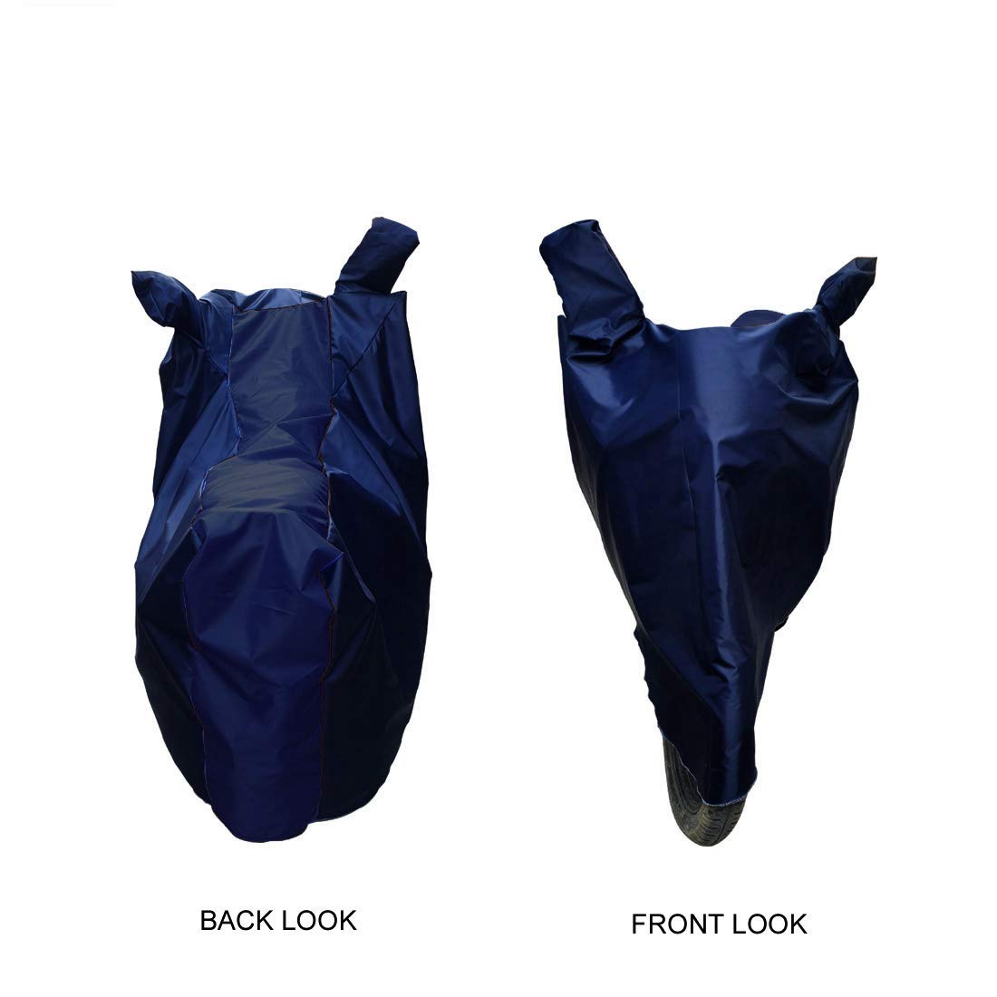 Waterproof Bike Cover for Hero Pleasure Plus BS6 - Heavy Duty Motorcycle Body Cover with UV Protection, All Weather Resistant - Perfect for Outdoor Parking, Travel & Monsoon Storage (Navy Blue)