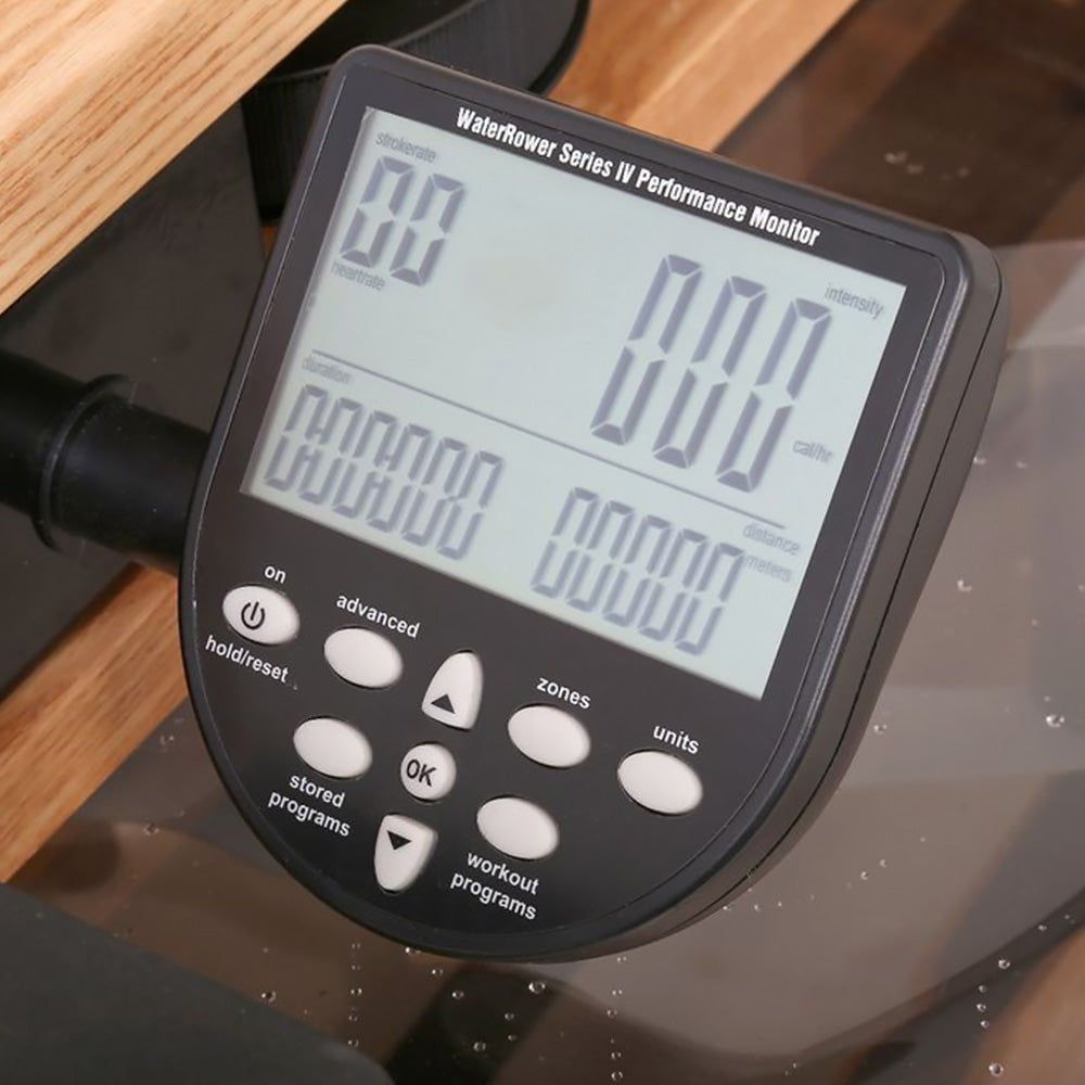 Premium WaterRower Oak Rowing Machine with S4 Performance Monitor - Perfect for Home Gym, Cardio Workouts & Full-Body Exercise