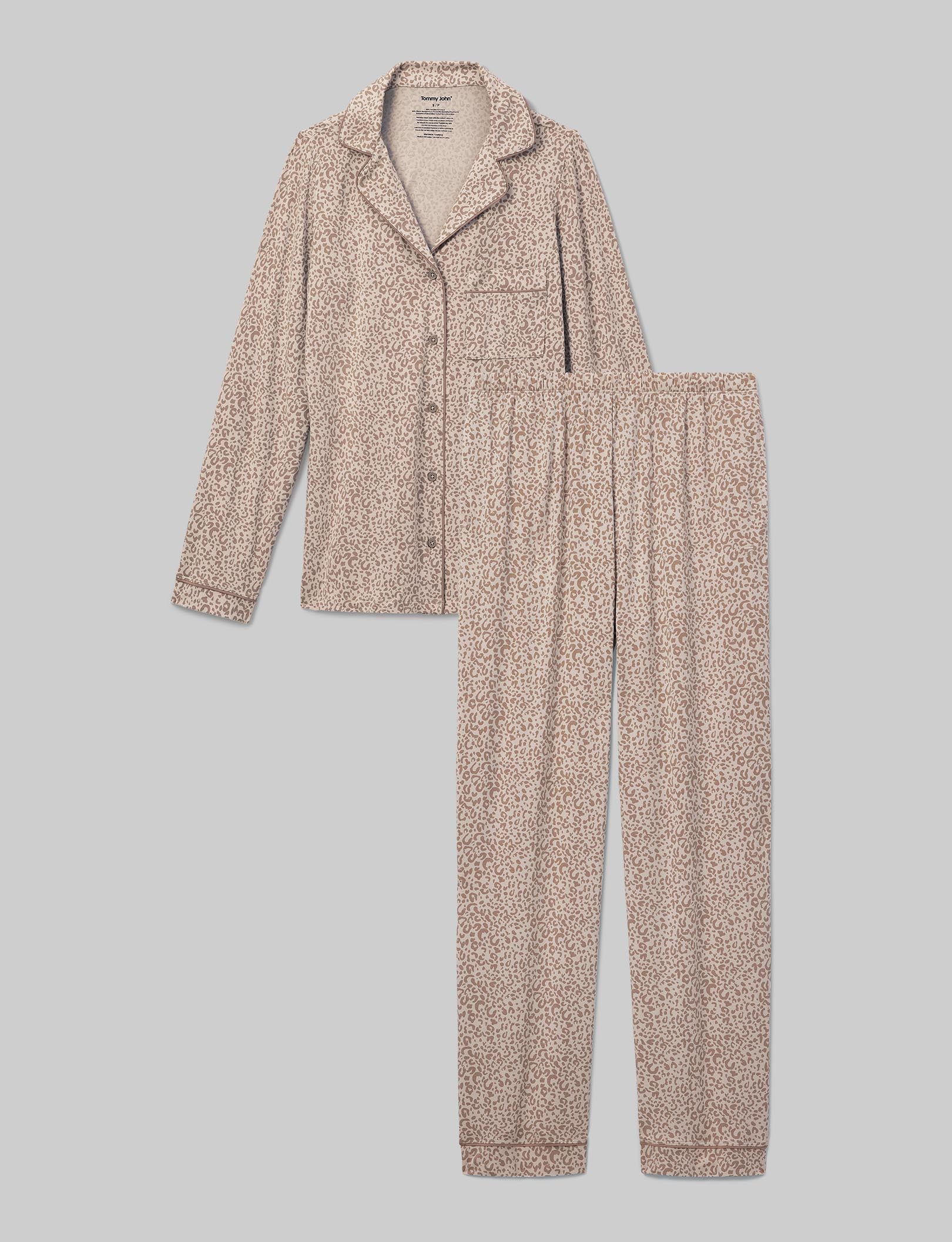 Cozy Women's Long Sleeve Pajama Set - Soft Sleepwear Loungewear for Relaxing at Home & Bedtime Comfort