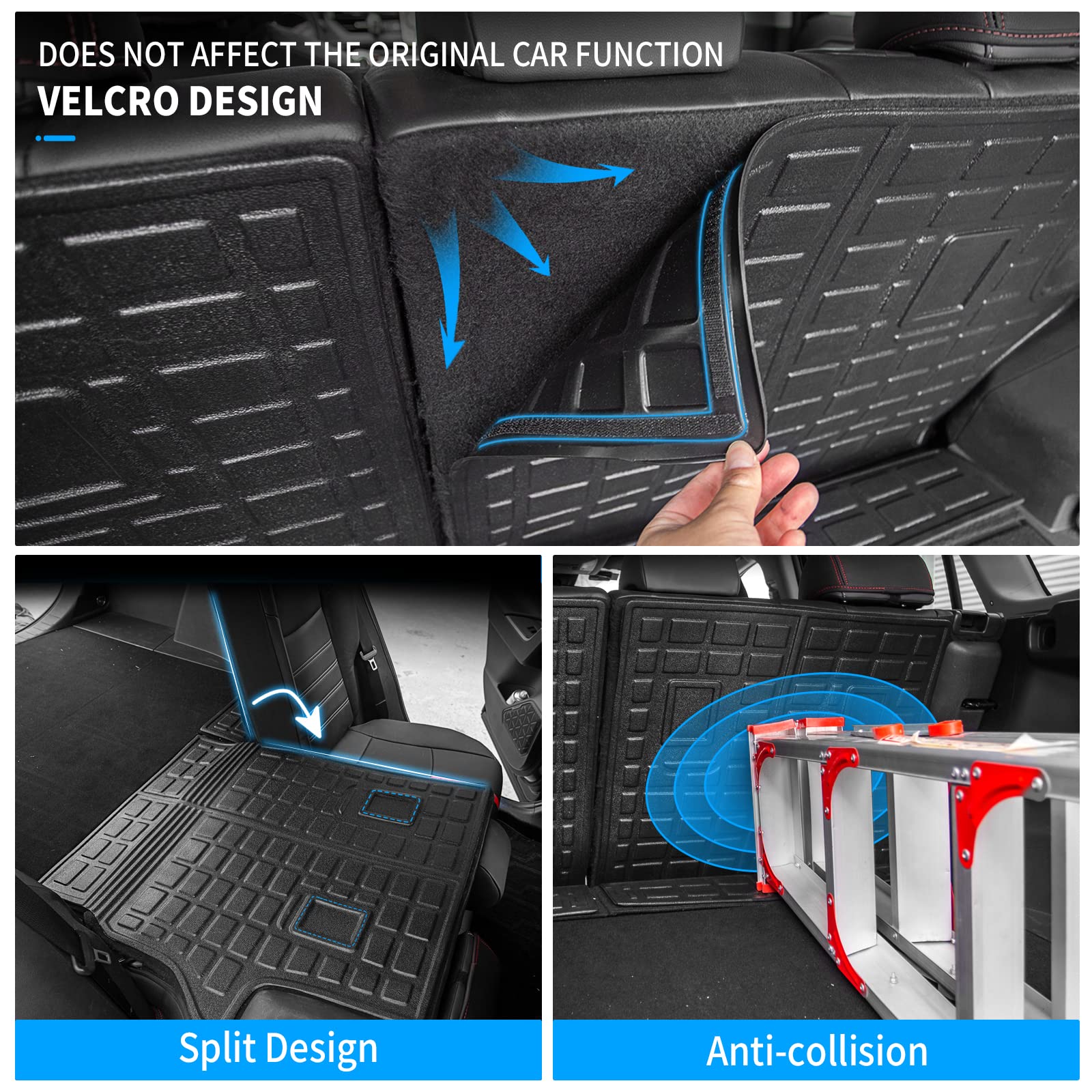 All-Weather TPE Cargo Liner & Floor Mats for 2019-2025 Toyota RAV4 - Trunk Mat, Back Seat Cover Protector & Custom Fit Floor Mats - Perfect for Road Trips, Camping & Daily Commute