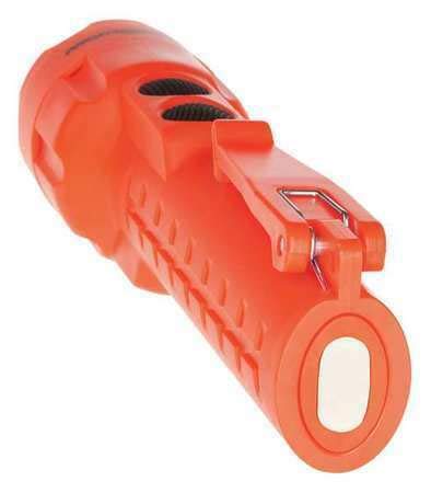 NSP-2422R Red LED Industrial Handheld Flashlight - Alkaline AA Battery Powered - Durable for Construction, Emergency, Camping & Outdoor Use