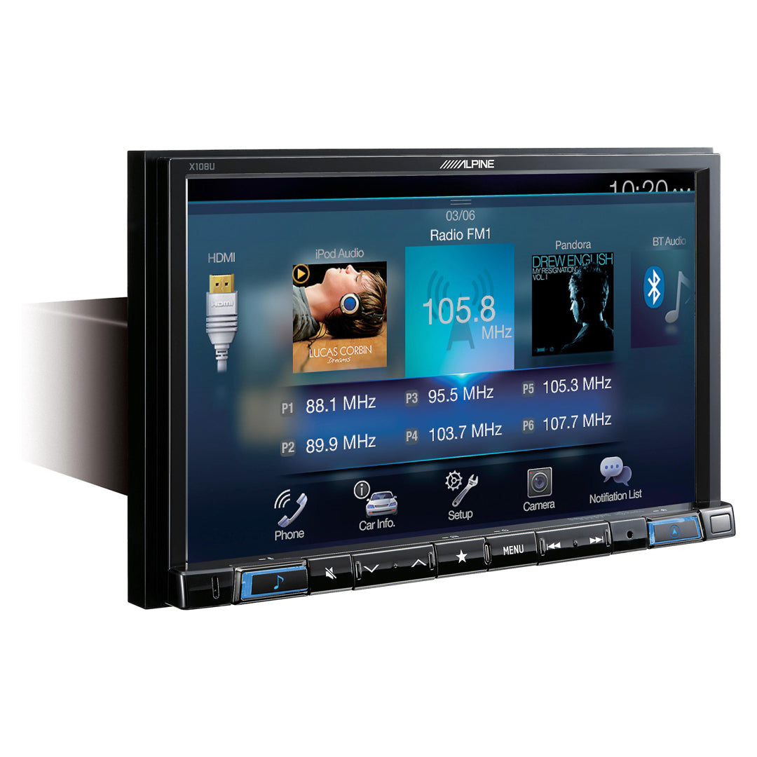 Alpine X108U Universal Car DVD/CD Player with 8