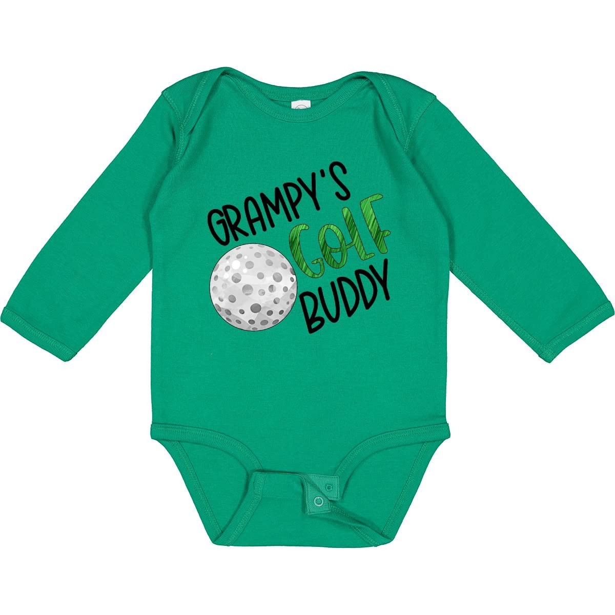Grampy's Golf Buddy Baby Creeper - Long Sleeve Golf Ball Design for Playtime