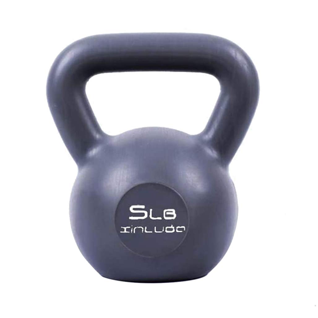 DPPAN 5lb Cast Iron Kettlebell - Portable Weight for Home Gym, Strength Training & Weight Loss | Travel Fitness Equipment for Men & Women | Perfect for CrossFit, HIIT & Full Body Workouts