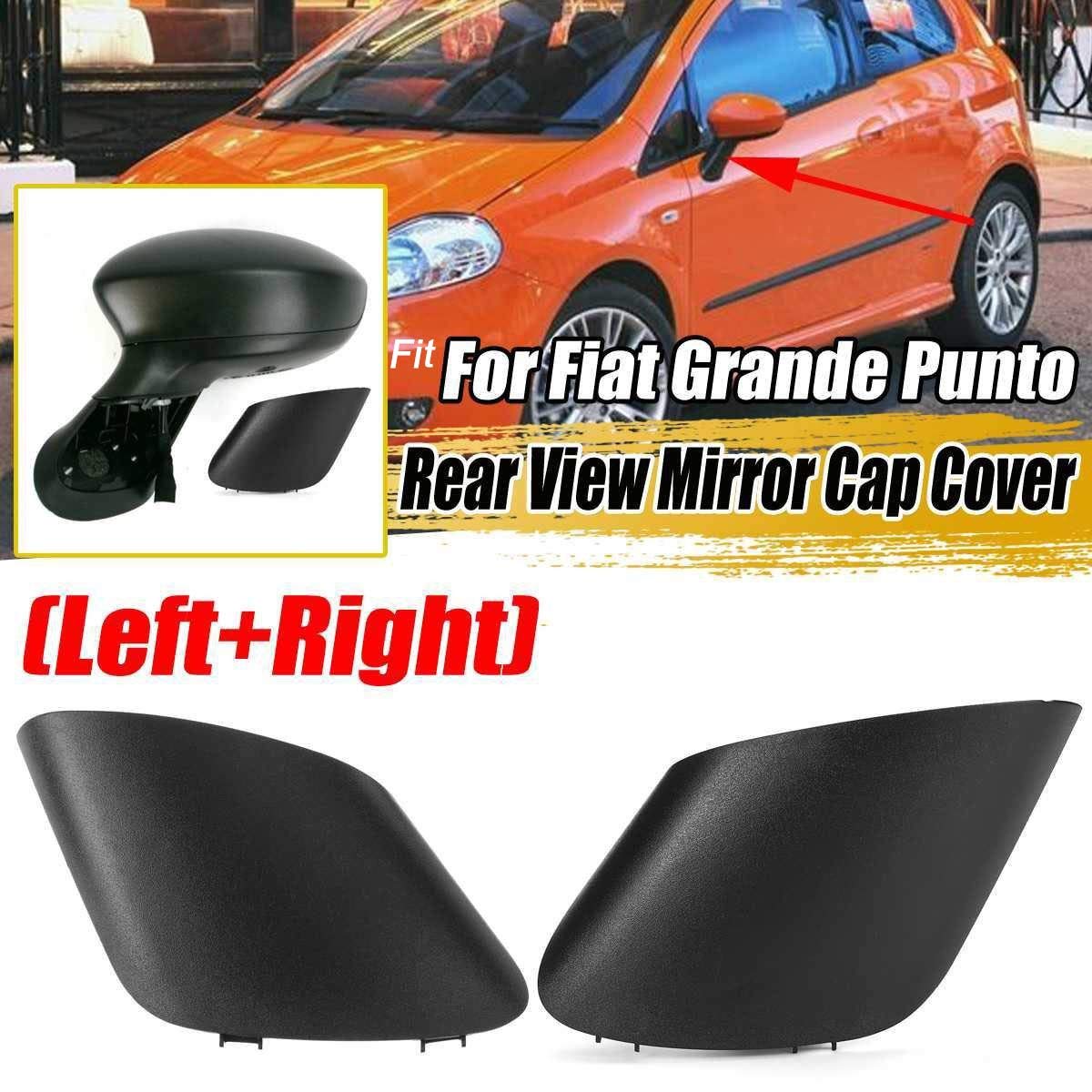 Fiat Grande Punto Rear View Mirror Cover Replacement - Left & Right Side Door Mirror Cap Trim (735596884, 735539385) - Perfect for Car Repair & Mirror Protection