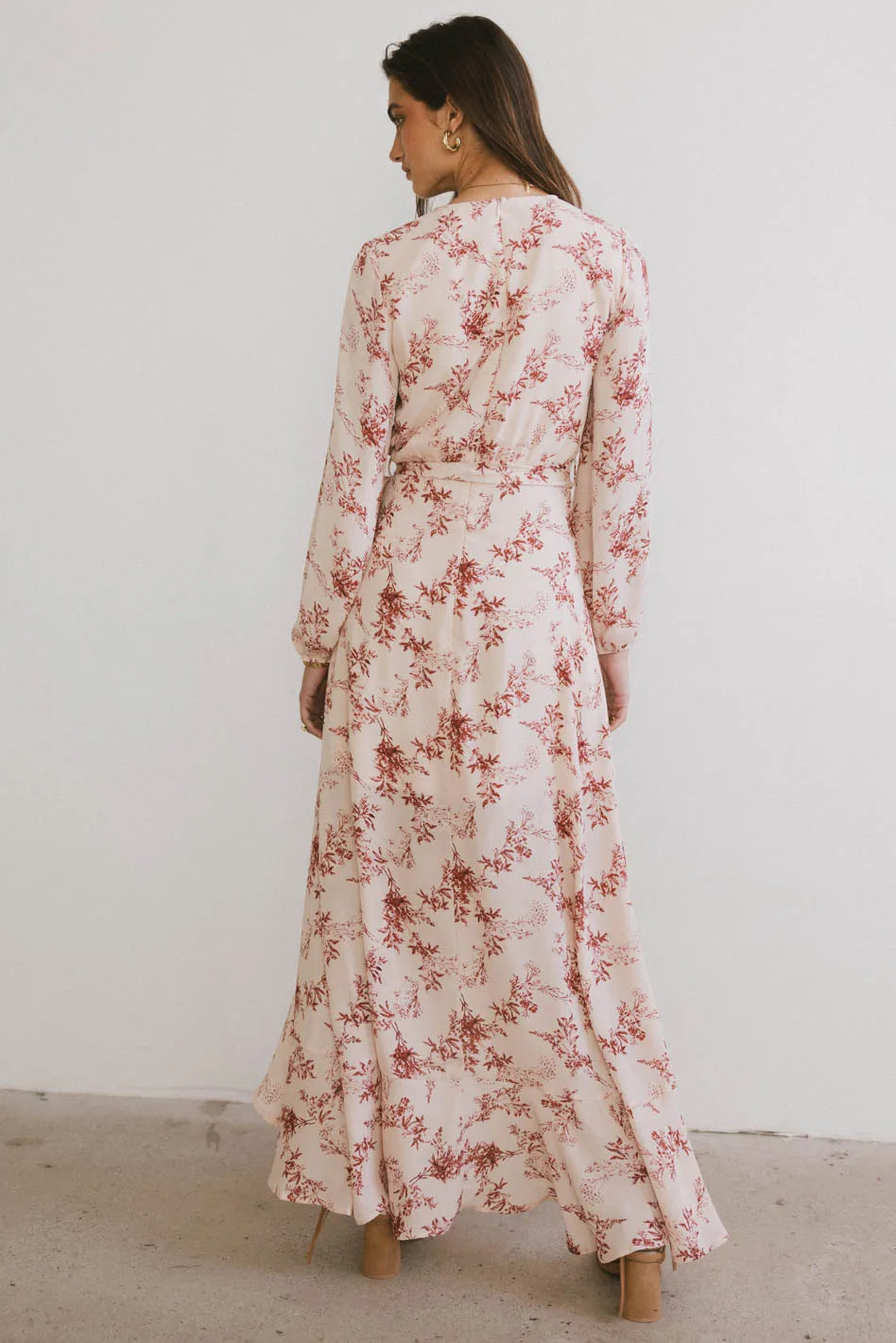 Mariana Floral Wrap Dress for Women - Elegant Summer Midi Dress with V-Neck & Belt - Perfect for Beach Vacations, Date Nights & Garden Parties | FINAL SALE
