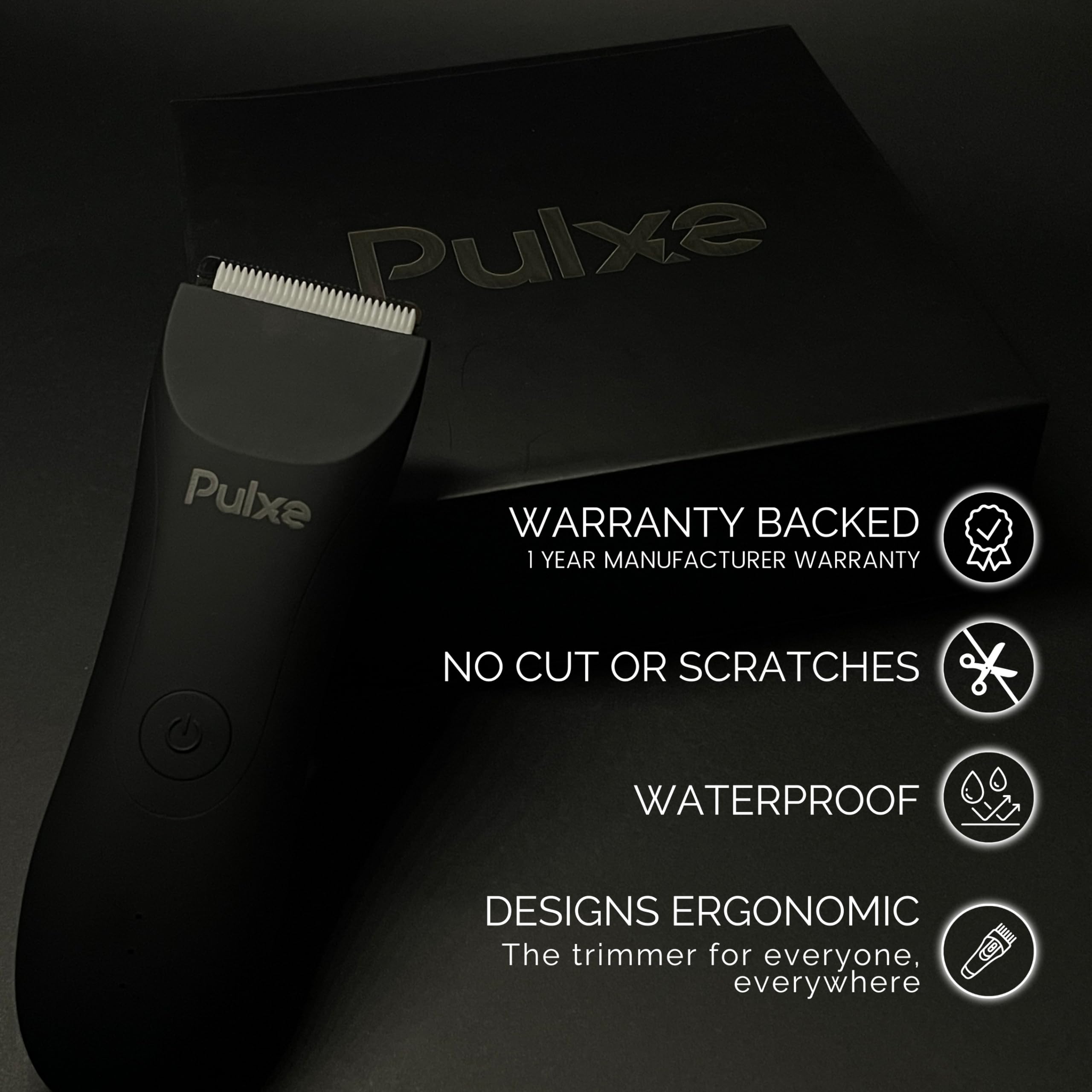 Best Men's Body Hair Trimmer - Waterproof Electric Shaver for Pubic, Chest & Back Hair - Manscaping Grooming Kit for Men & Women - Perfect for Travel, Gym & Home Use