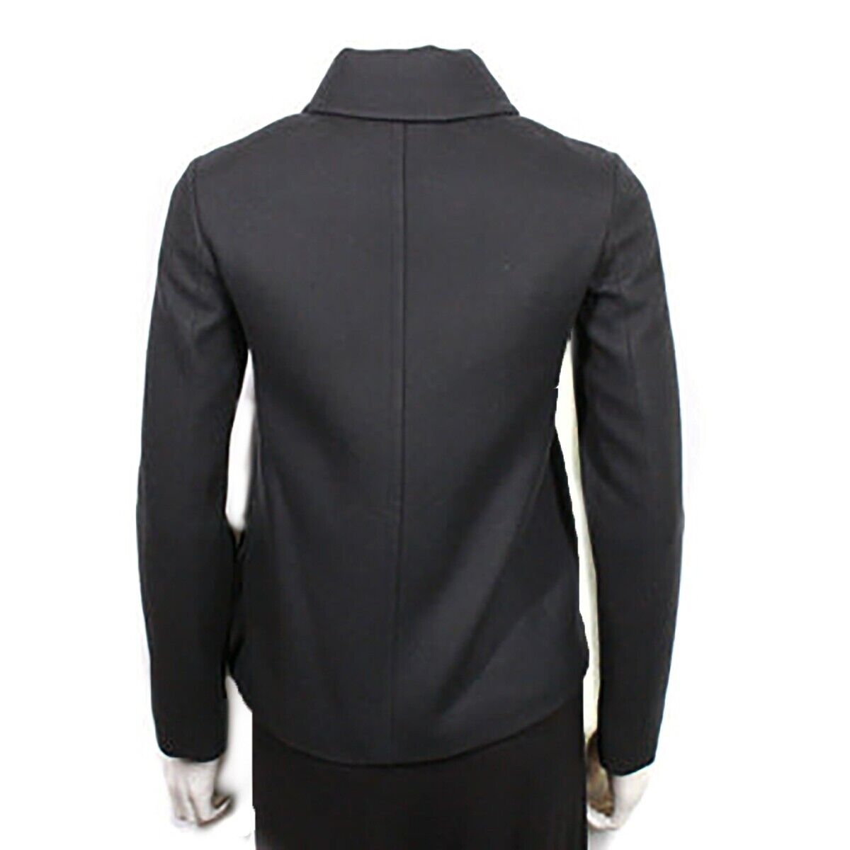 GUCCI Girls Black Peacoat Jacket with Pearl GG Buttons - Size 12 (Fits Like 36) | Stylish Winter Coat for School, Parties & Formal Events