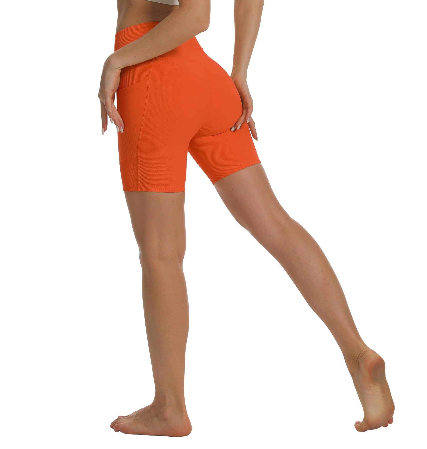 HOKOYI Women's High Waisted Spandex Biker Shorts 7