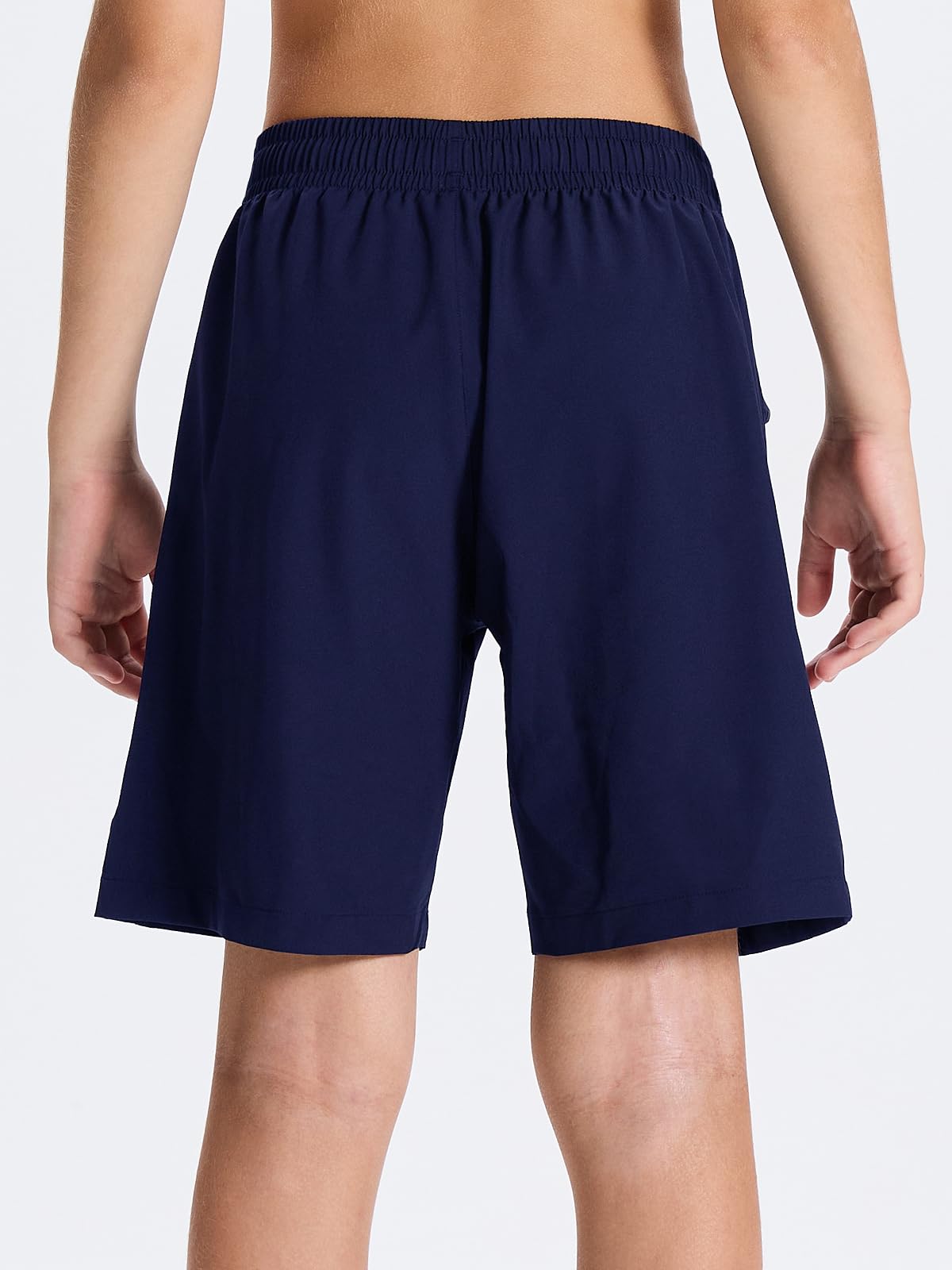 DEVOROPA Youth Boys Athletic Running Shorts - Lightweight Quick Dry Sports Shorts for Workout, Gym & Hiking with Zip Pockets & UPF 50+ Sun Protection - Perfect for Outdoor Activities & Summer Sports
