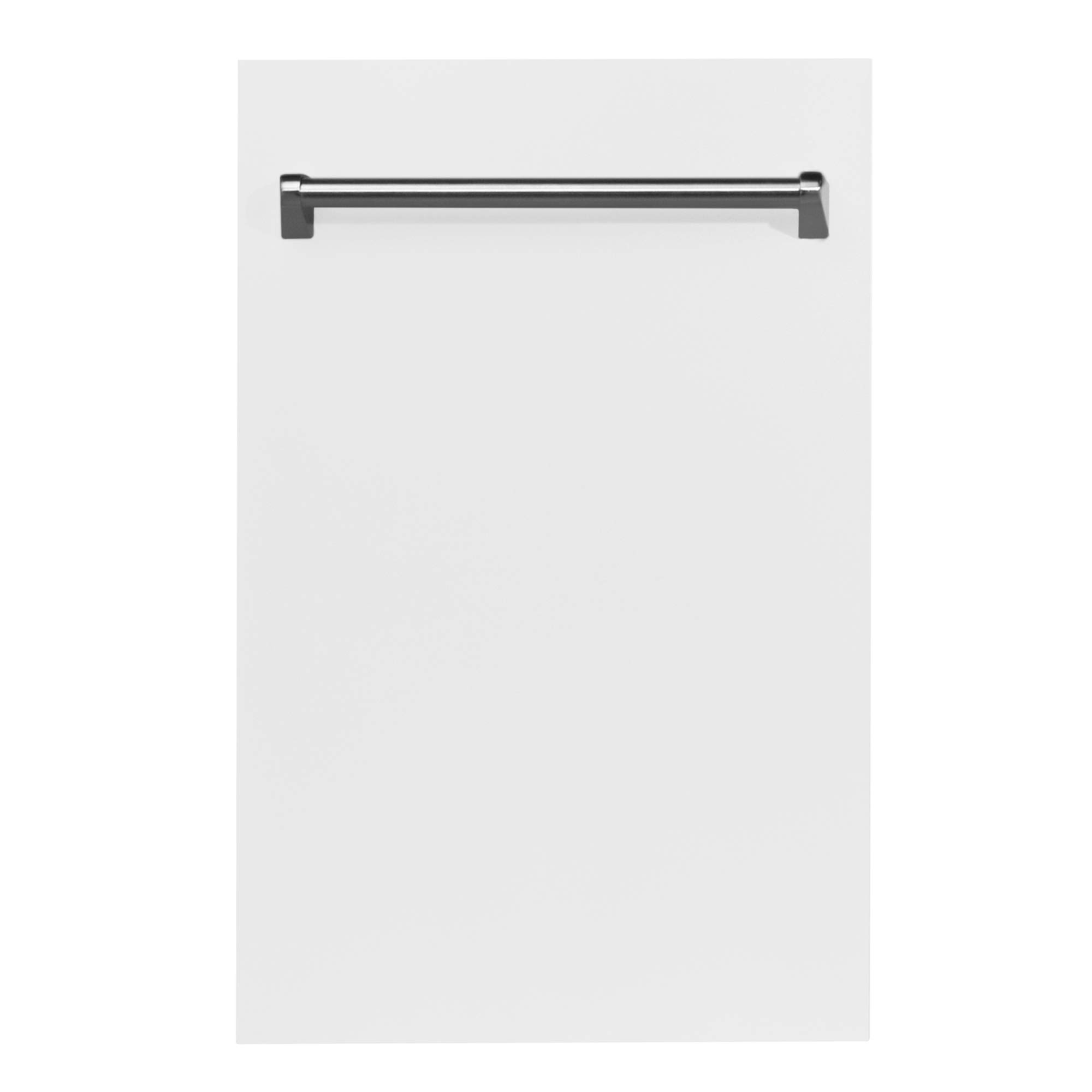 ZLINE 18 Inch Compact Top Control Dishwasher - White Matte Finish, 120V, Stainless Steel Tub & Traditional Handle | Perfect for Small Kitchens, Apartments & RVs