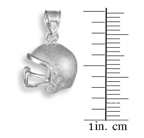 925 Sterling Silver Football Helmet Pendant Necklace for Men - Sports Jewelry Gift for Players & Fans - Perfect for Game Day, Birthdays & Special Occasions