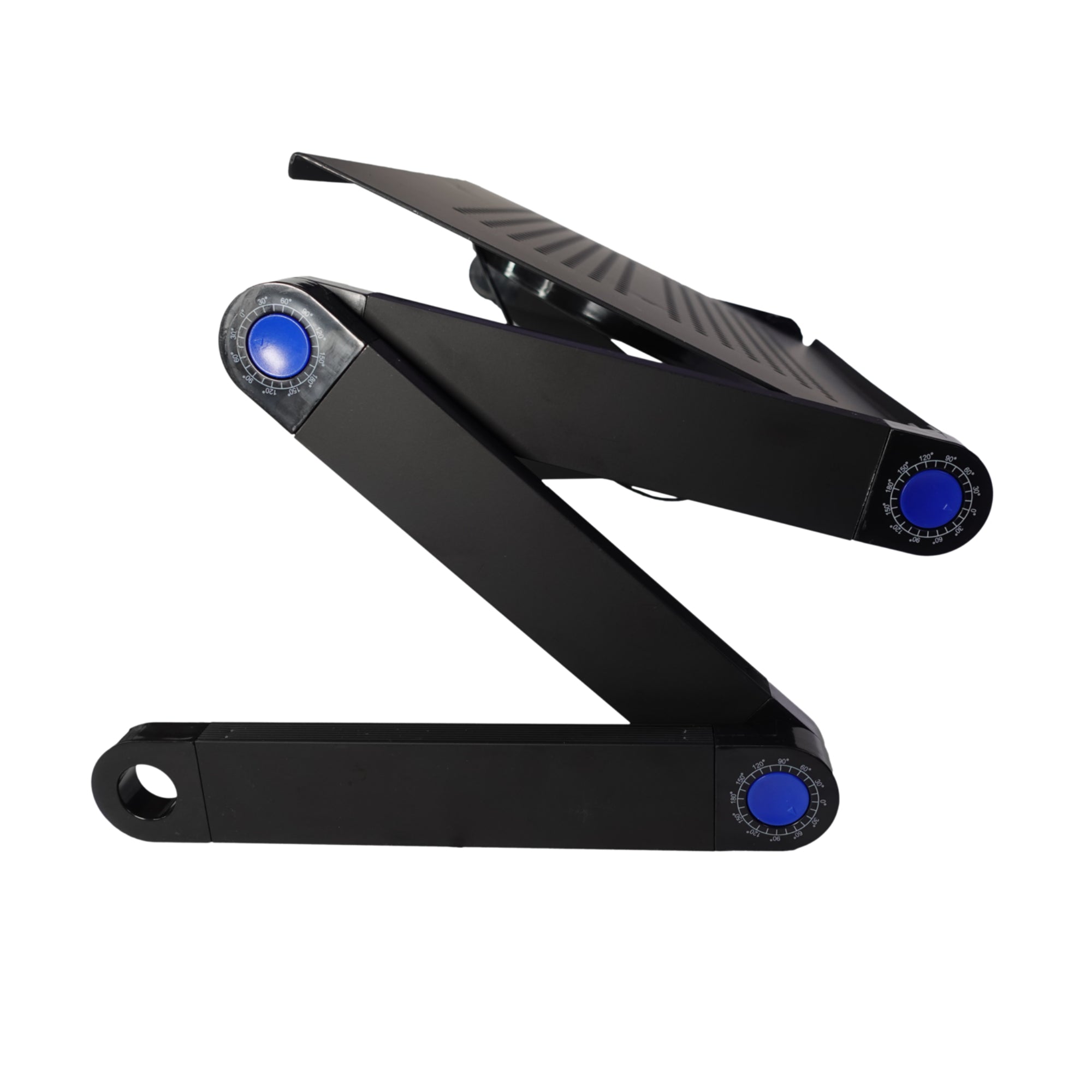 Ergonomic Adjustable Laptop Stand with Powerful Cooling Fan - Portable Computer Riser for Home, Office & Gaming Setup - Improves Airflow & Reduces Overheating