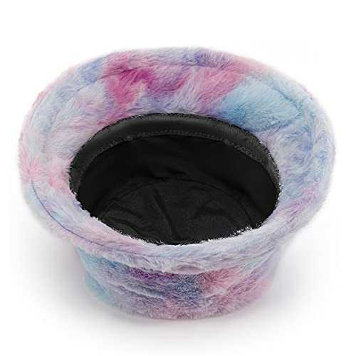 Stylish Furry Bucket Hat for Women & Men - Trendy Winter Fashion Accessory - Perfect for Outdoor Activities, Music Festivals & Streetwear