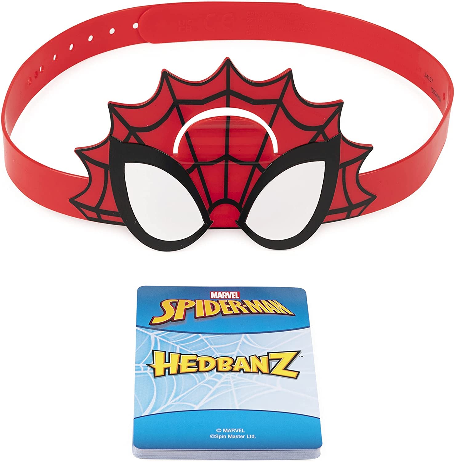 Marvel Spiderman Hedbanz Game Set for Kids - Fun Spiderman Gift Bundle with Hedbanz Game, Stickers & More | Perfect Birthday Gift for Boys & Marvel Fans | Great for Parties, Family Game Nights & Superhero Playtime