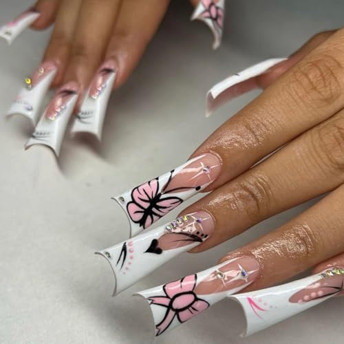 French White with Butterfly Bow A01