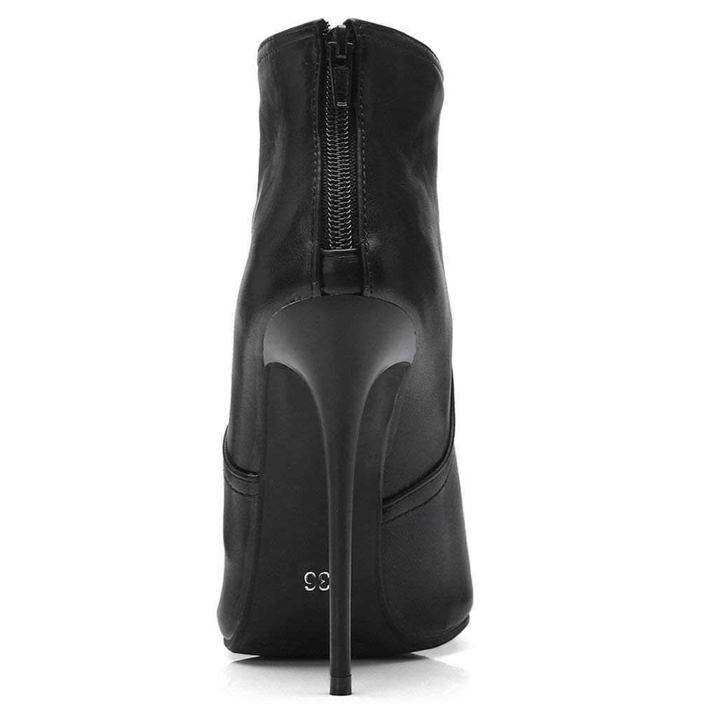 Caradise Women's High Heel Pointed Toe Stiletto Boots - Zip Up Dress Ankle Booties for Party, Date Night & Office Wear | Comfortable & Stylish Women's Fashion Shoes