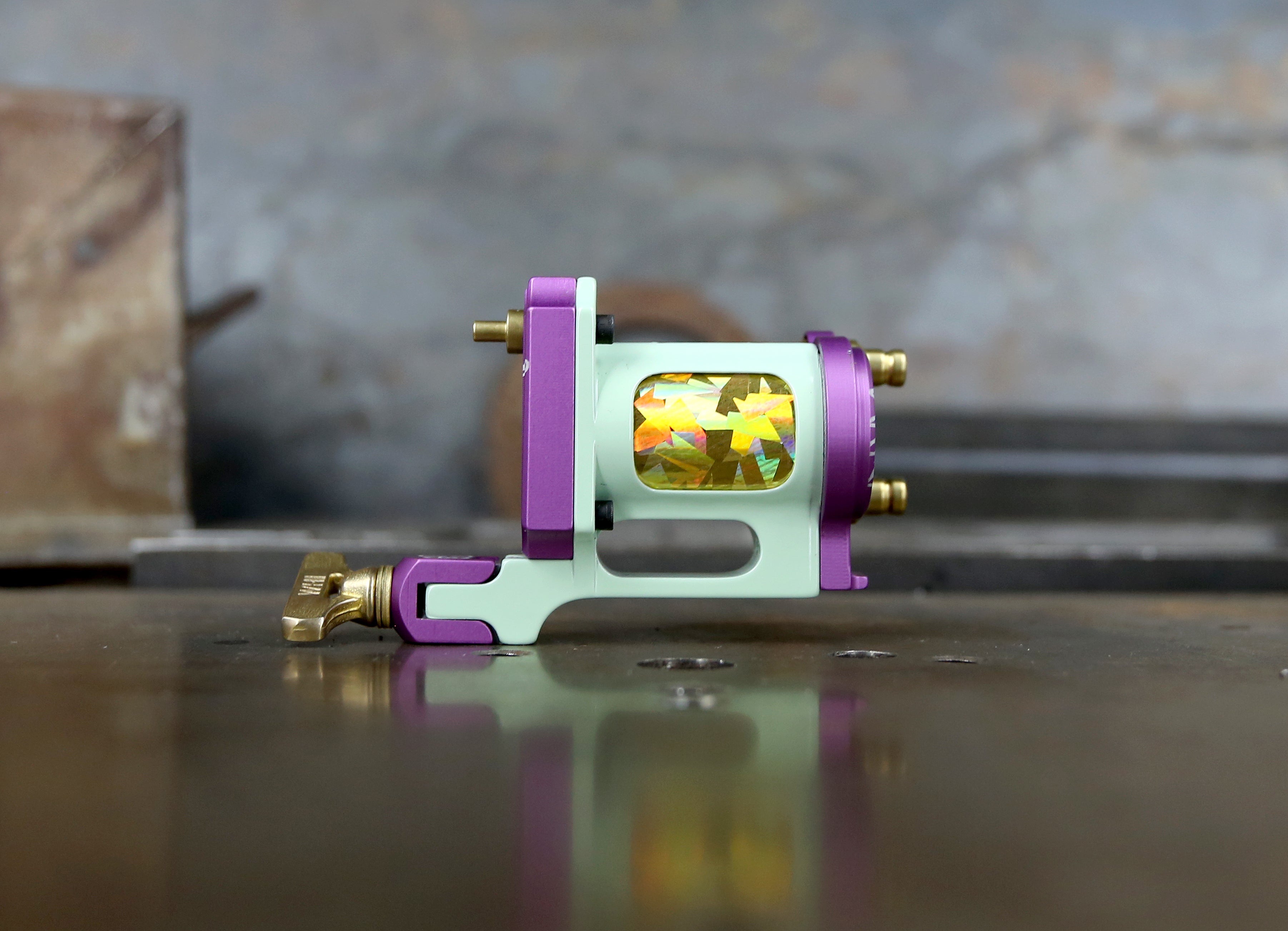 Limited Pike x Rogers Slider Rotary Watch - Seafoam & Purple Dial - Perfect for Casual Wear, Outdoor Adventures & Collector's Display