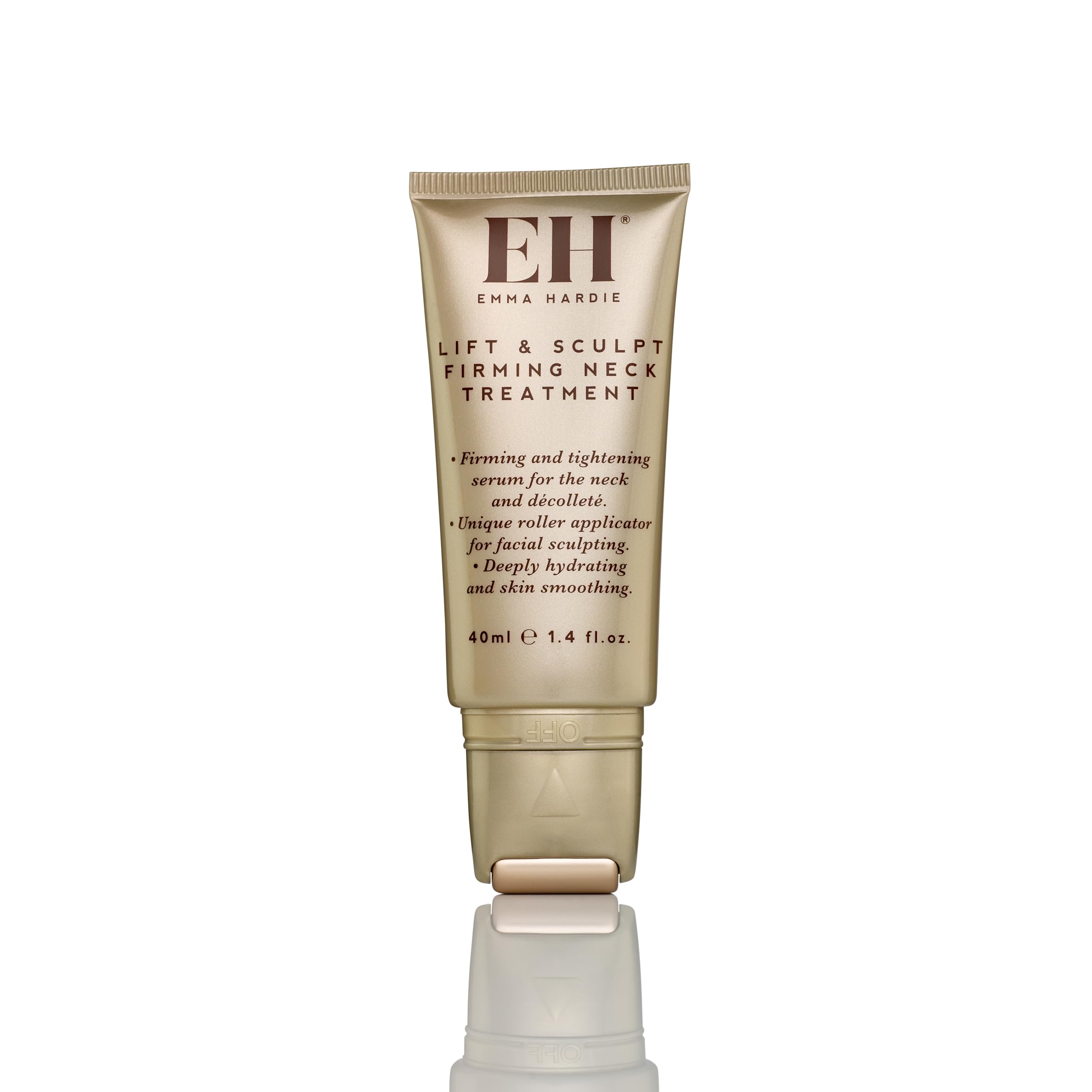 Emma Hardie 40ml Lift & Sculpt Neck Firming Serum with Roller Applicator - Anti-Aging Treatment for Saggy Skin, Wrinkle Reduction & Youthful Glow | Vegan, Cruelty-Free Skincare | Perfect for Night Routine & Daily Facial Massage