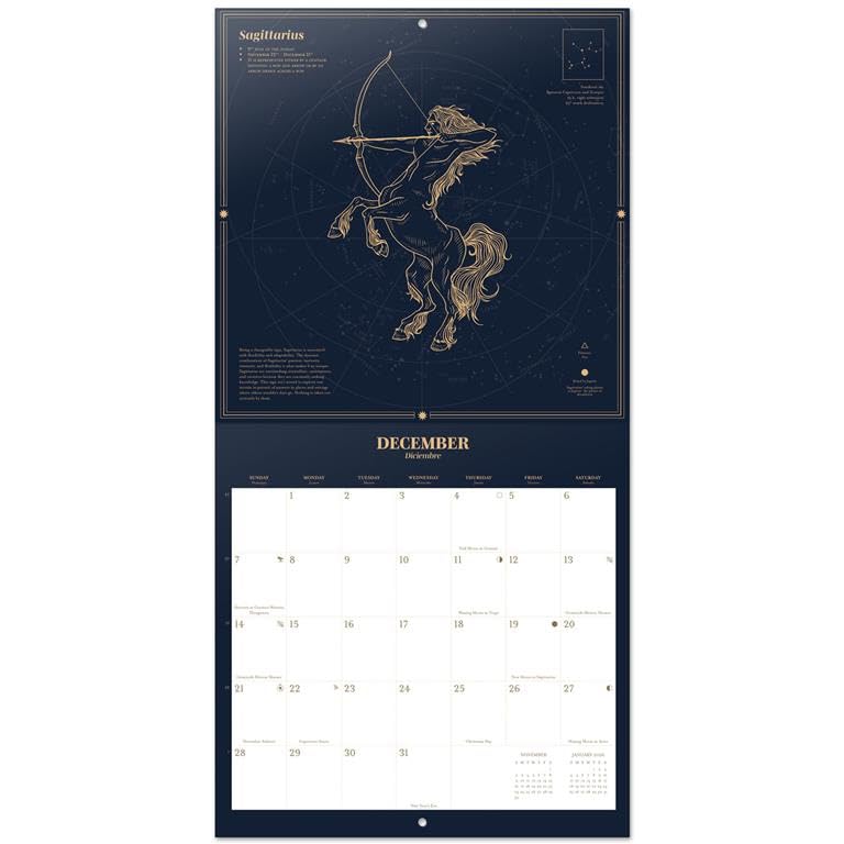 2025 Astral Wall Calendar - 12