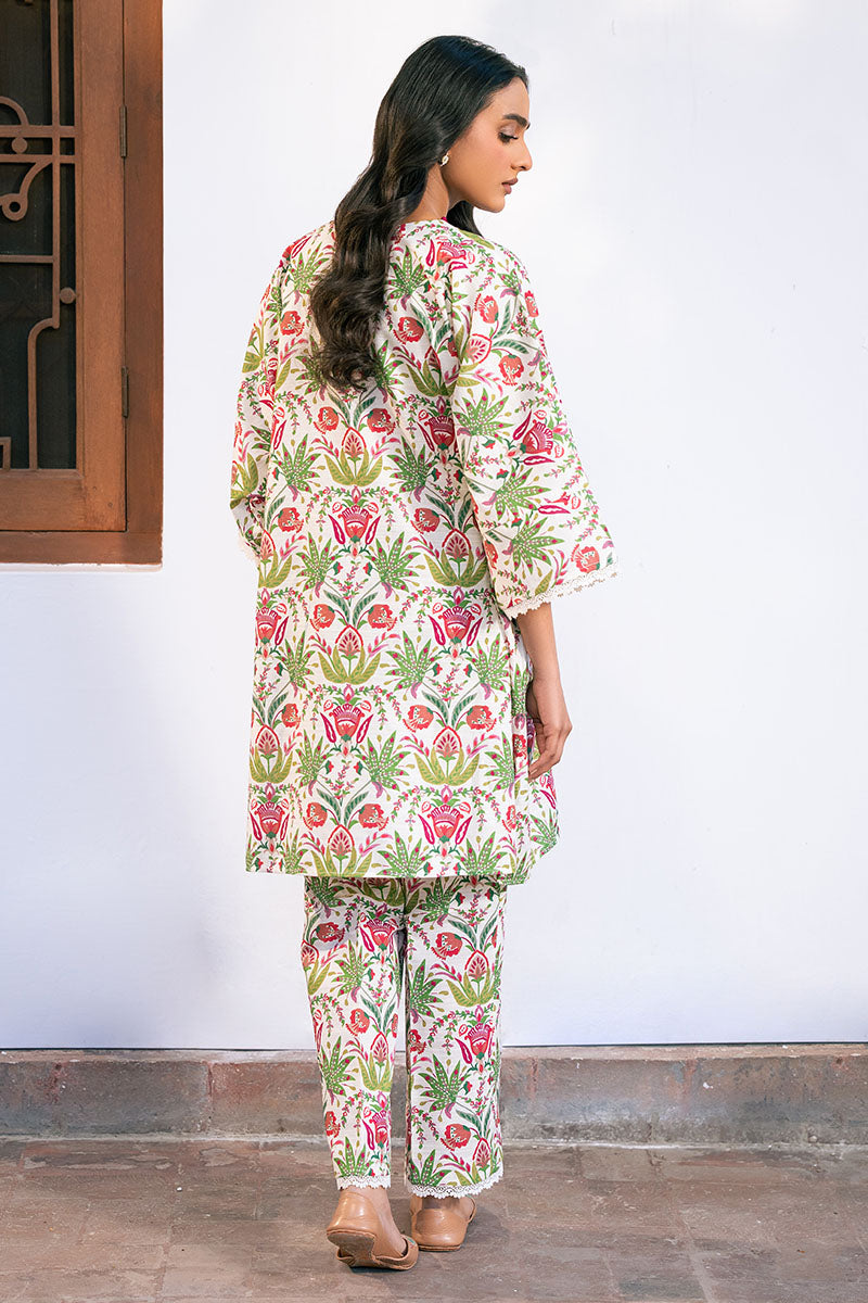 IVORY TALE 2 Piece Printed Khaddar Suit Set - Traditional Pakistani Cotton Outfit for Women | Perfect for Weddings, Parties & Festive Occasions