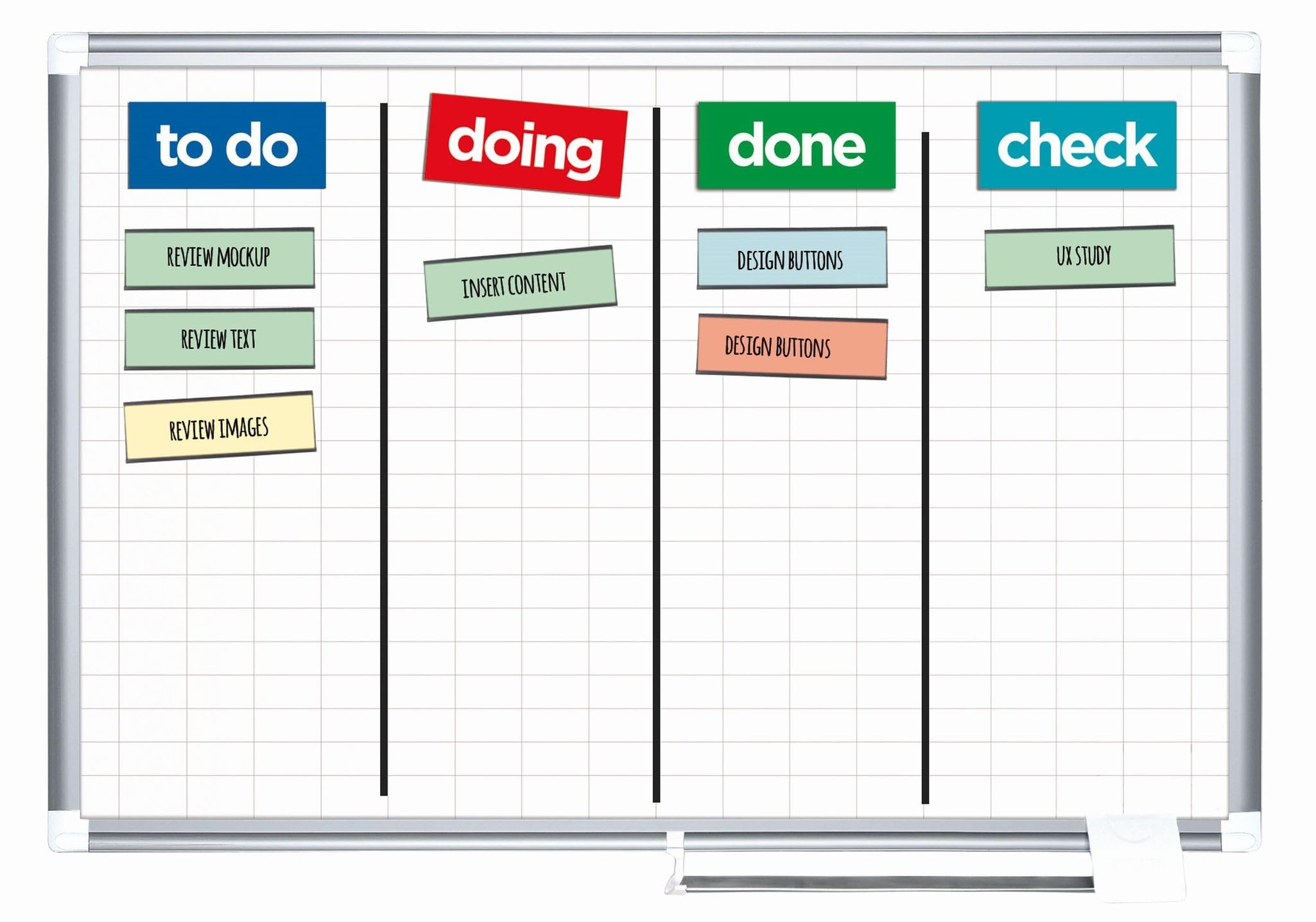 MasterVision MA0592830A Magnetic Dry Erase Whiteboard - 36