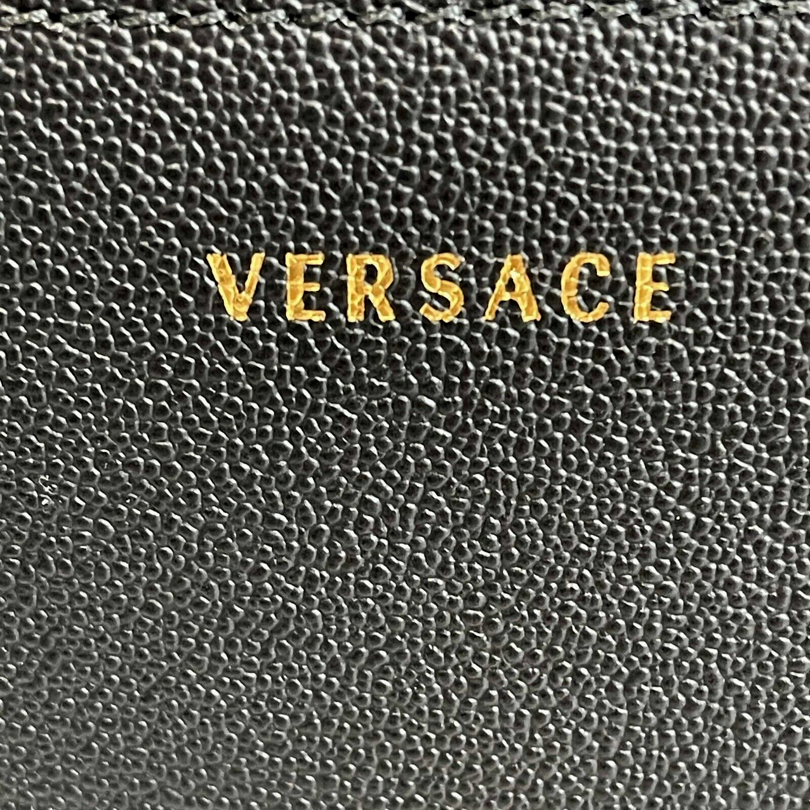 Versace Barocco Icon Borsa Vitello Leather Handbag - Baroque Black & Gold Designer Purse for Women 2018 | Luxury Evening Bag for Parties, Weddings & Special Occasions