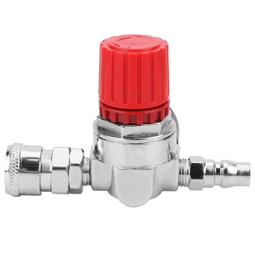 Air Compressor Pressure Regulator with Dial Gauge - Zinc Alloy Control Valve & Switch for Air Tools | Perfect for Pneumatic Systems, HVAC, and Industrial Applications