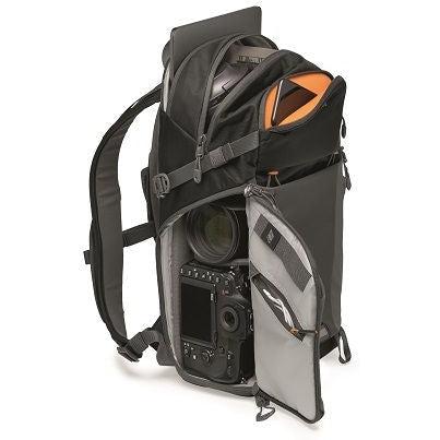 Lowepro Photo Active BP 200 AW Camera Backpack - Waterproof DSLR/SLR Bag for Travel & Outdoor Photography (Black/Dark Grey) - Perfect for Hiking, Air Travel & Professional Photographers