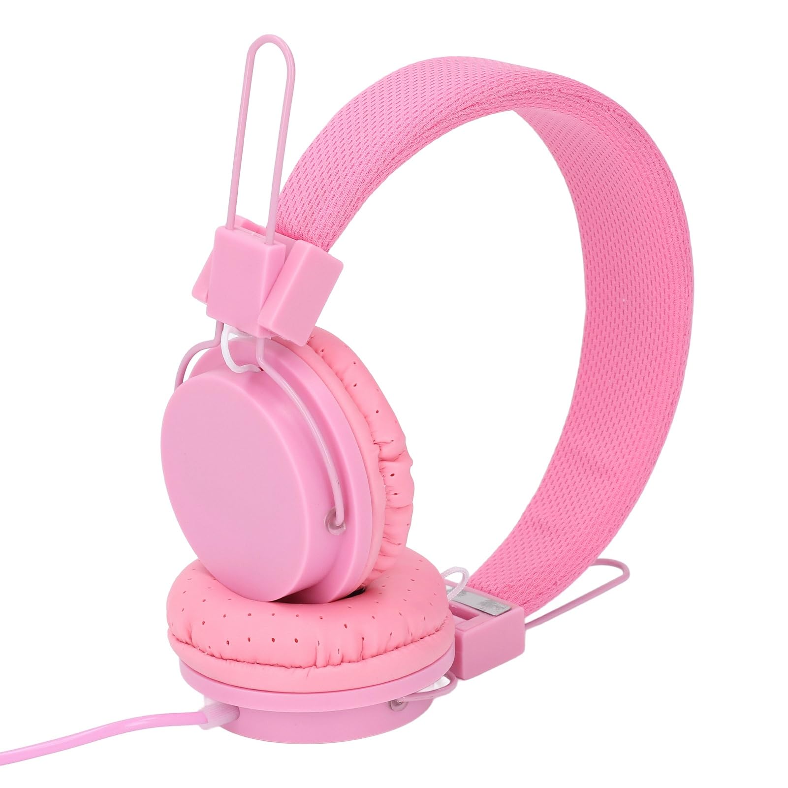Fabater Wired Stereo Headphones with Microphone - Noise Cancelling Over-Ear Headphones for PC, Laptop, Gaming & Music - Adjustable Headband & Enhanced Surround Sound (Pink) - Perfect for Work, Study, Gaming & Online Meetings