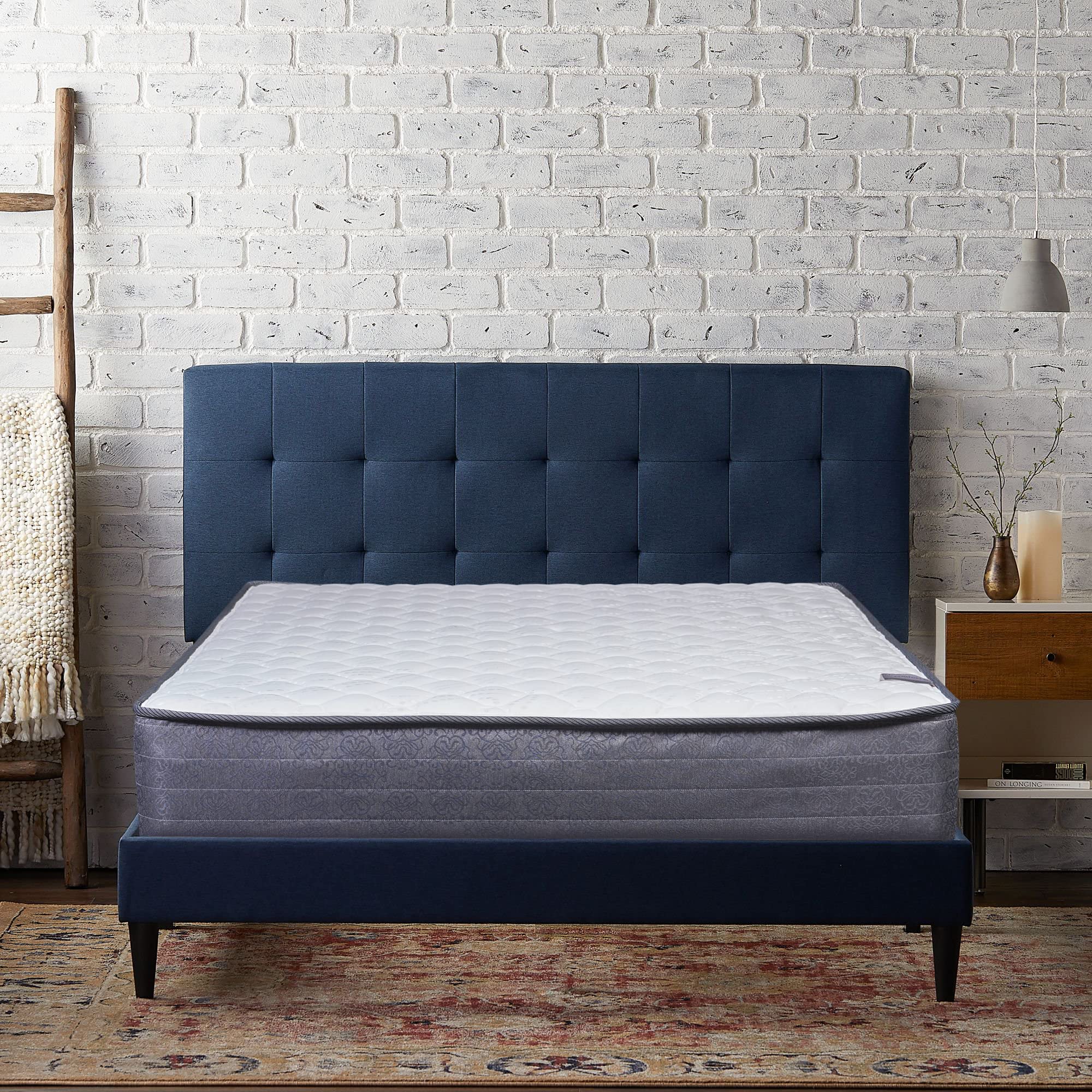 Medium Plush Tight Top Innerspring Mattress - Fully Assembled Full Size for Back Support | Perfect for Bedrooms, Guest Rooms & Dormitories
