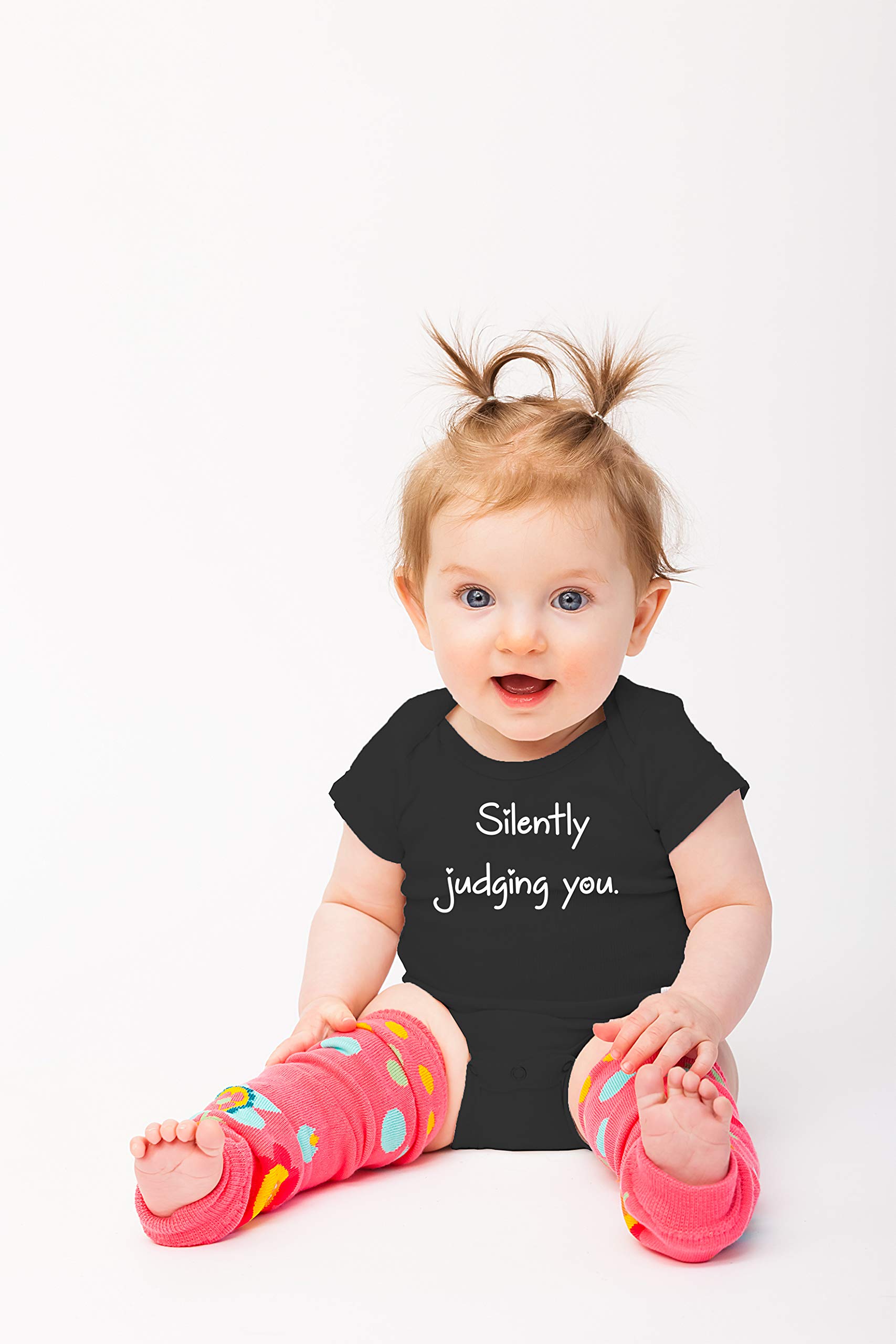 Funny Baby Bodysuit - Silently Judging You Newborn Outfit for Boys & Girls | Cute Infant Onesie for Playtime, Photo Shoots & Everyday Wear