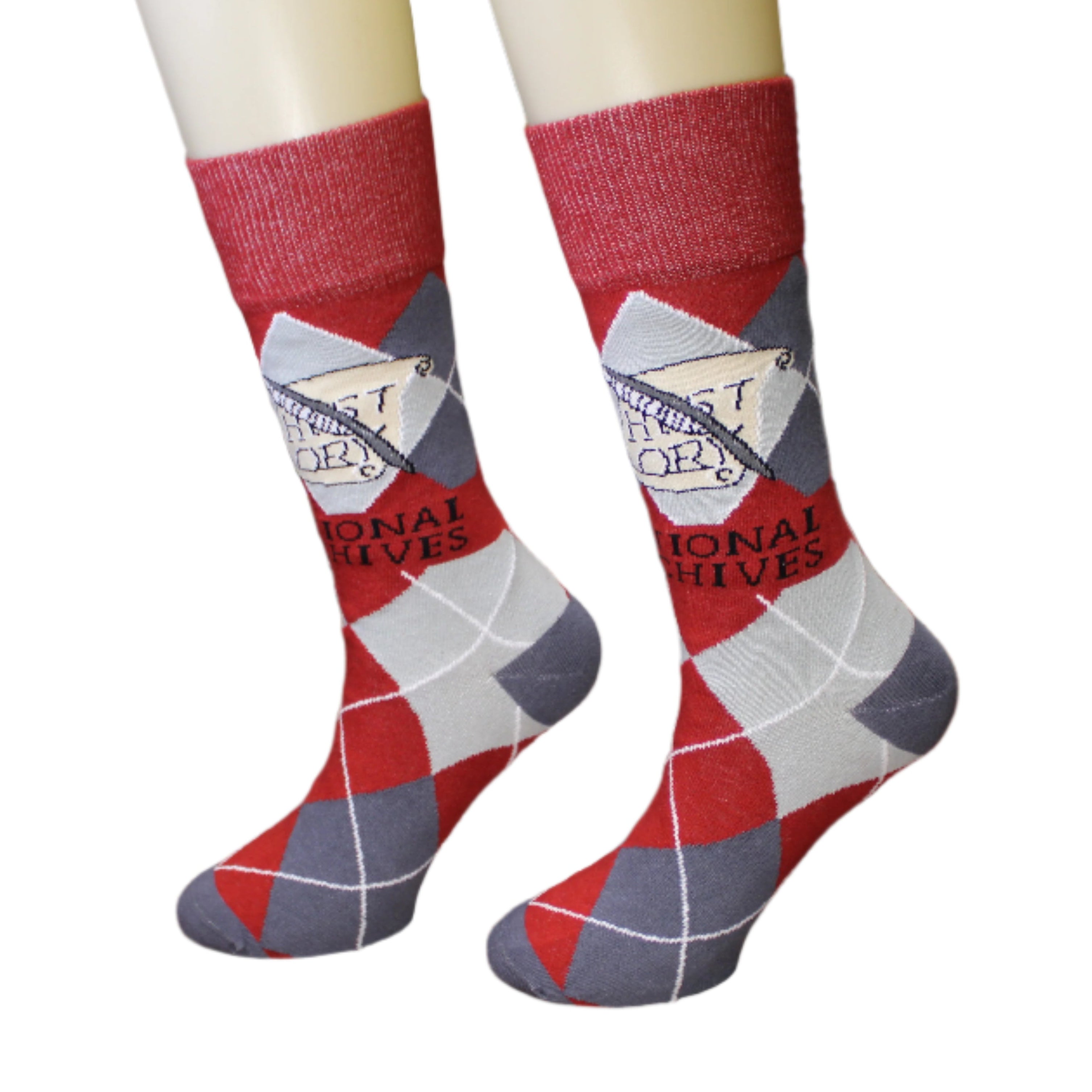 Vintage Argyle Crew Socks - Classic Diamond Pattern Cotton Socks for Men & Women - Perfect for Office, School & Casual Wear