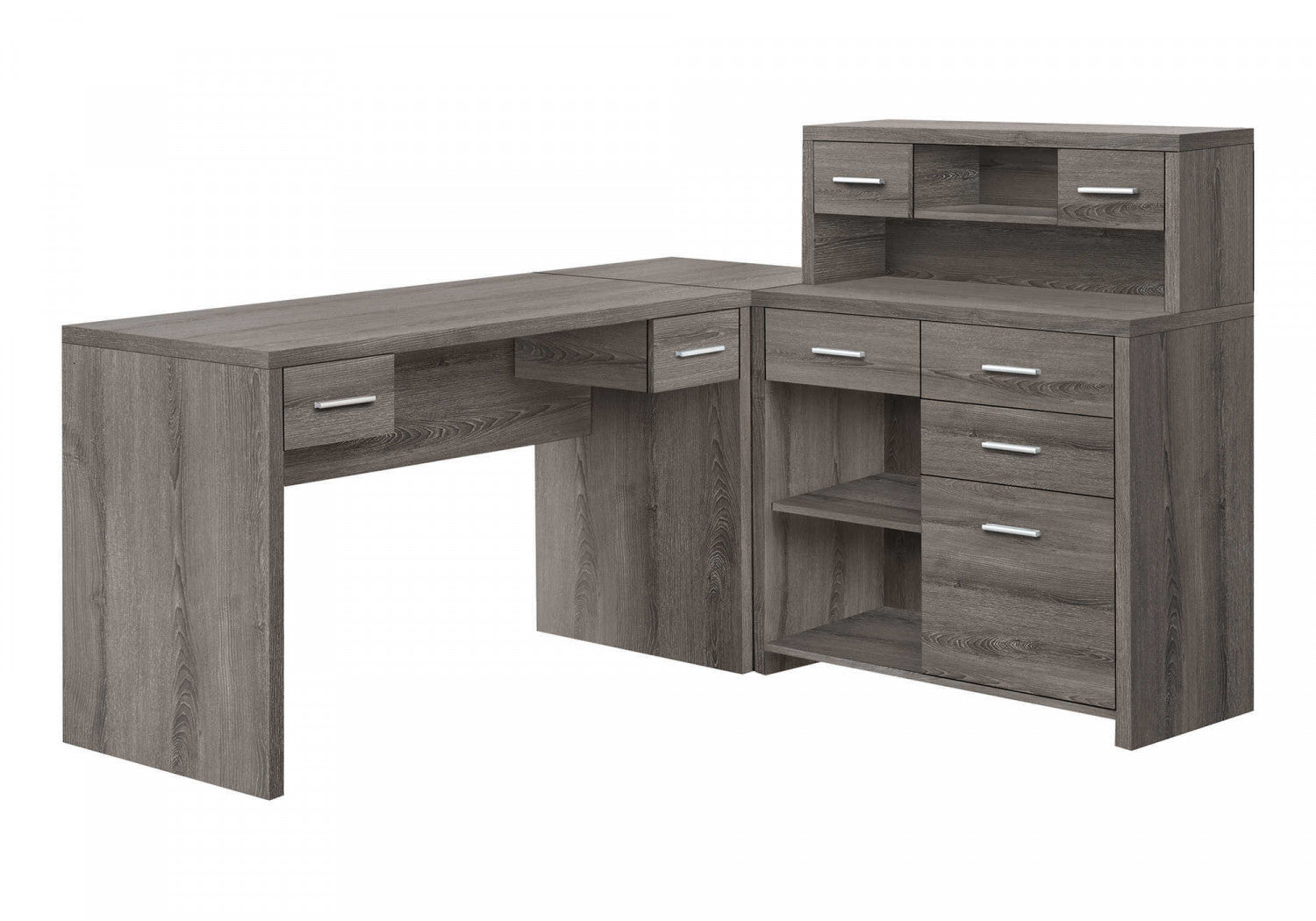 Varo Desk - Modern Dark Taupe Home Office Desk for Small Spaces | Perfect for Remote Work & Study | Durable & Stylish Workspace Solution
