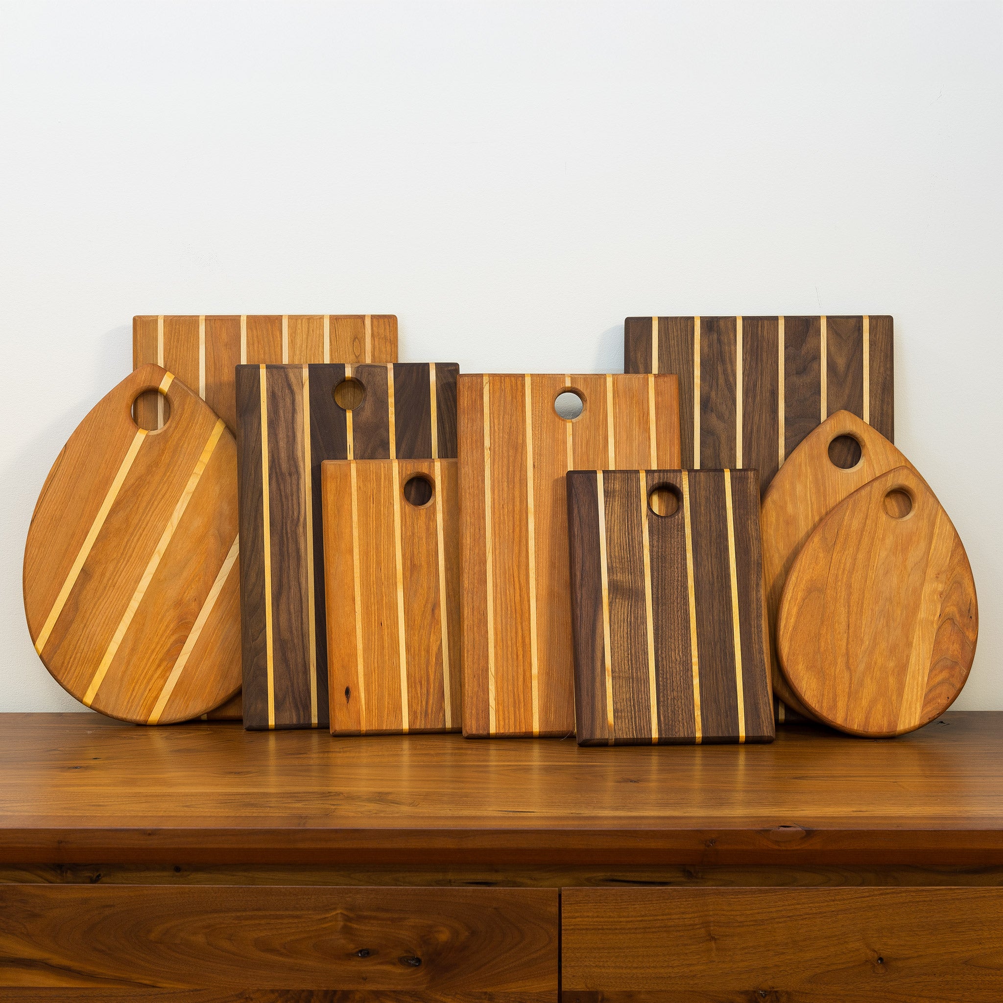 3 Piece Tear Drop Bread Board Set - Premium Wooden Cutting Boards for Bread, Cheese & Charcuterie - Perfect for Kitchen, Dining & Entertaining