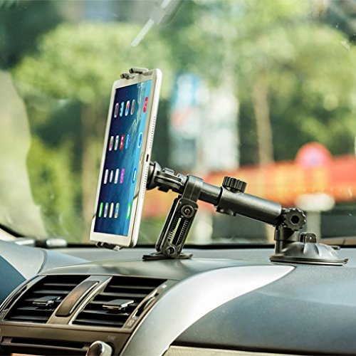 Premium Heavy Duty Car Mount Dash & Windshield Tablet Holder - Compatible with AT&T Samsung Galaxy Tab S 10.5/8.4/7 SGH-I987 - Secure Hands-Free Viewing for GPS Navigation & Entertainment