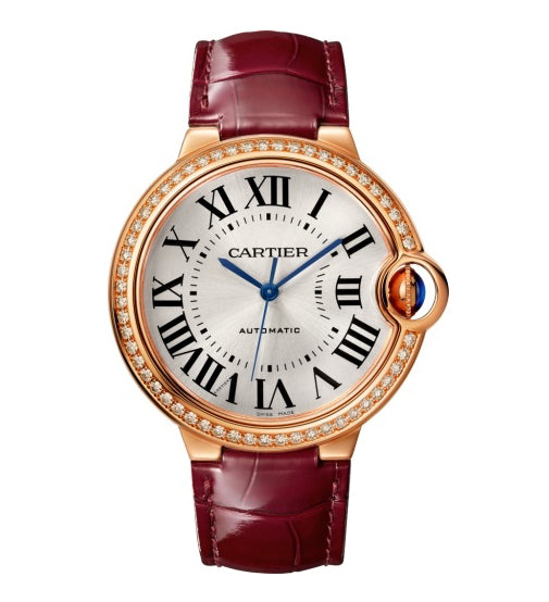 Cartier Ballon Bleu 36mm 18K Rose Gold Diamond Women's Luxury Watch - Elegant Timepiece for Formal Events, Business Meetings & Special Occasions
