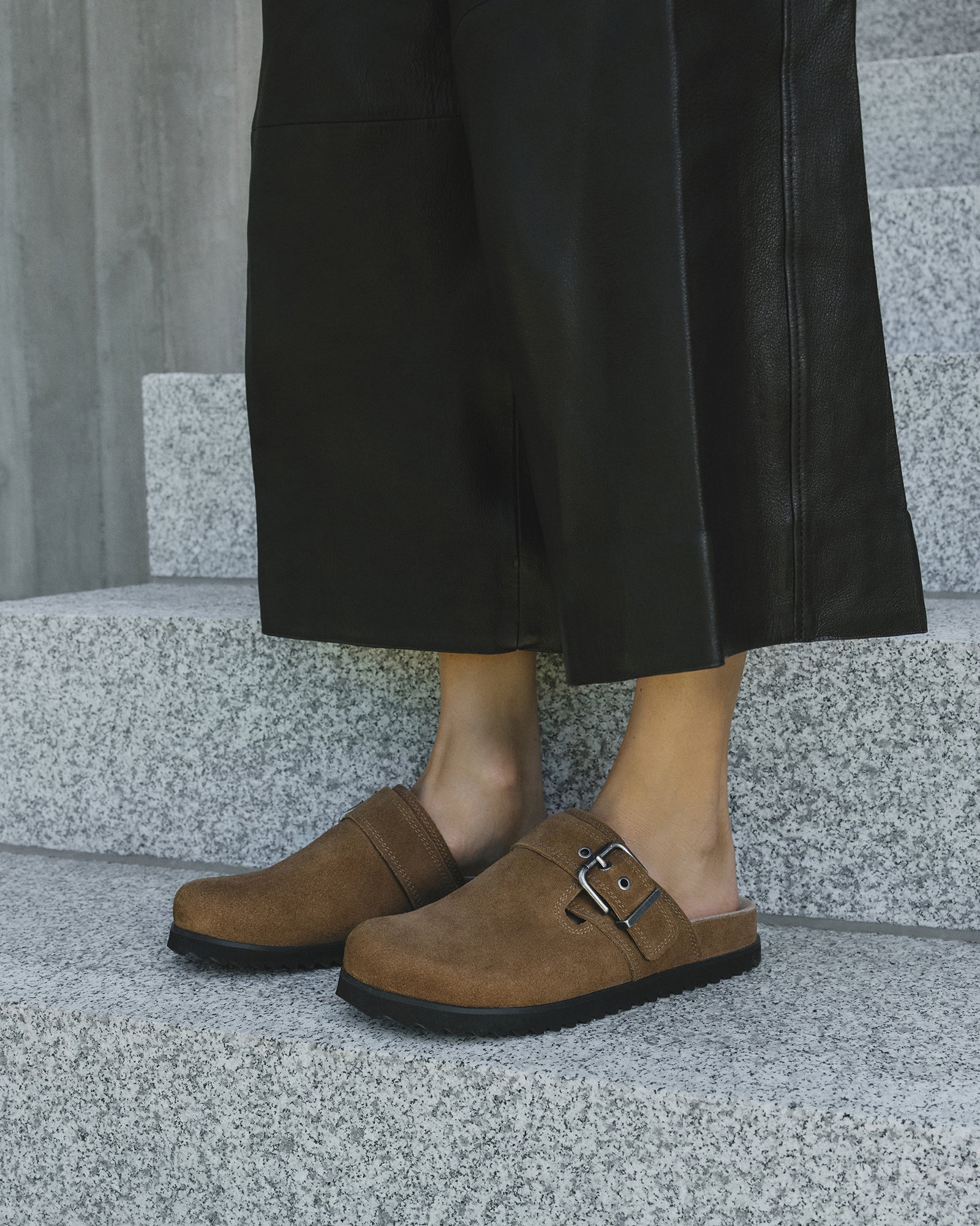 JUNO Casual Flats for Women - Comfortable Biscuit Suede Loafers - Perfect for Work, Office, and Everyday Wear
