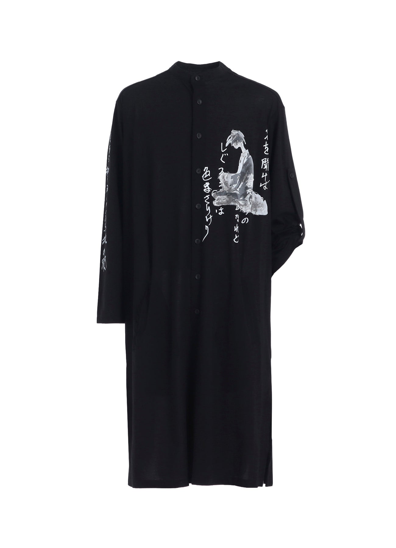 Fashionable Women's Long Blouse with Handwritten Print - Elegant Casual Wear for Office, Party & Daily Outfits
