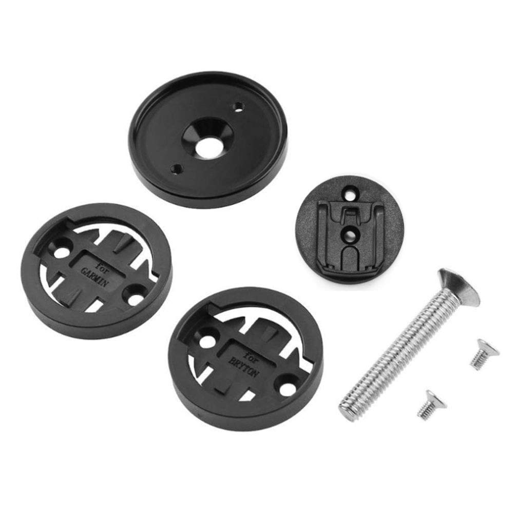Bike Computer Mount for Road Bikes - Stem Top Cap Speedometer Holder & Stopwatch Bracket | Perfect Cycling Accessories for GPS, Speed Tracking & Training Rides