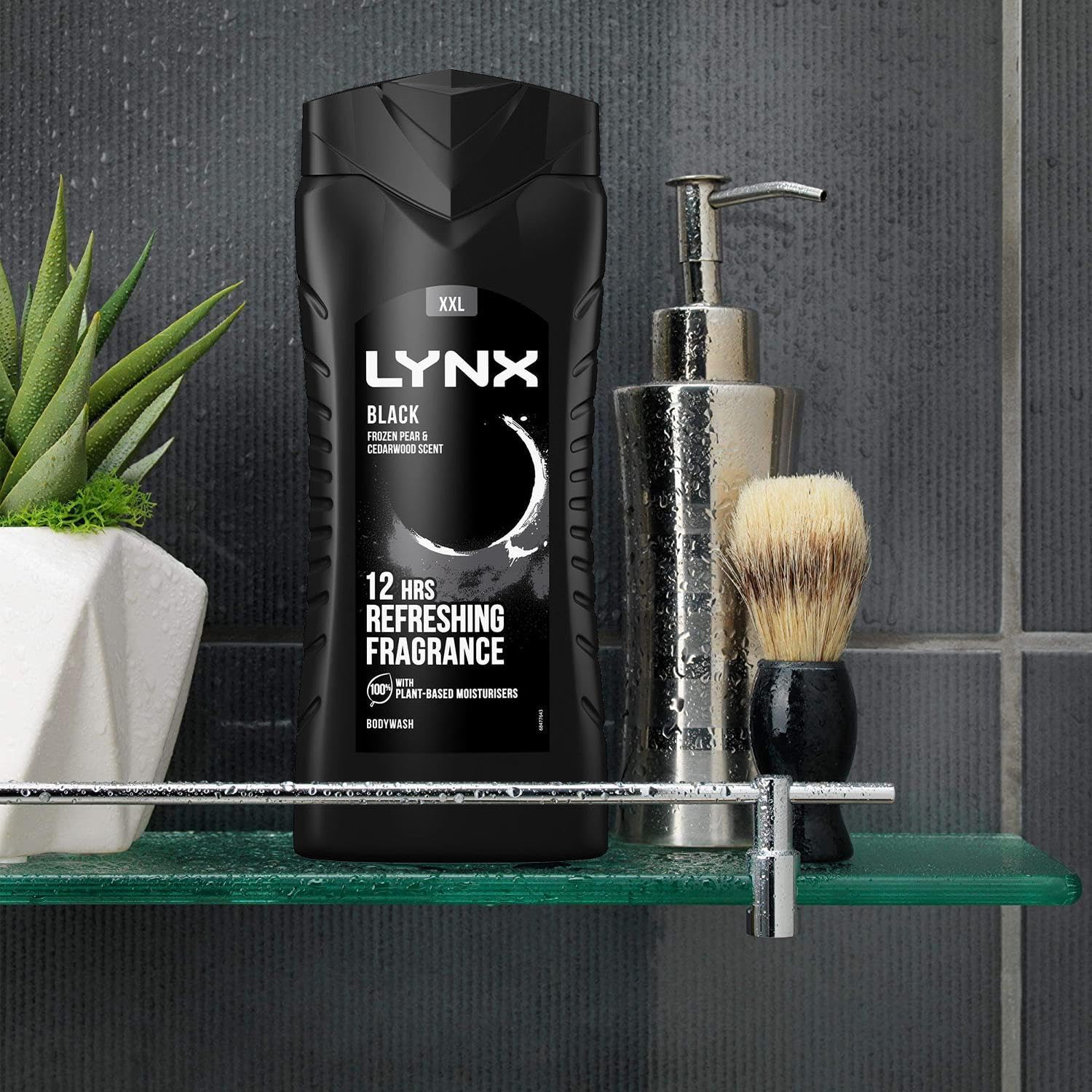 Lynx 12-Hour Refreshing Body Wash Set - 3 x Lynx Africa & 3 x Lynx Black (500ml Each) | Long-Lasting Fragrance for Men | Gym, Workout & Daily Shower Essential