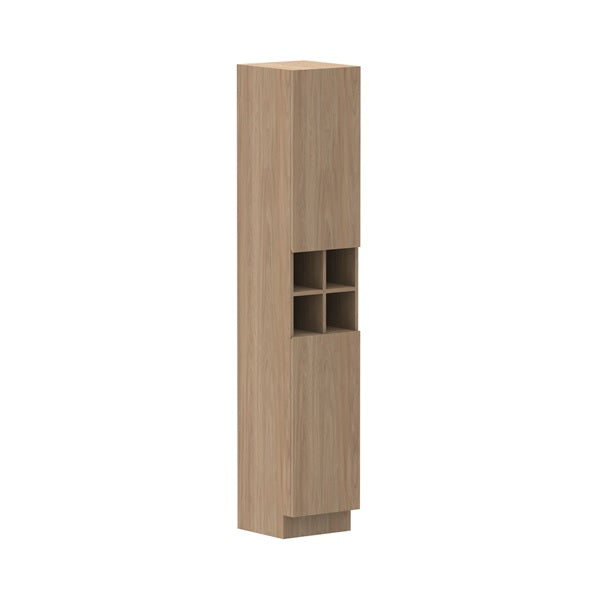 ADP Glacier Lite Shelf Tallboy - Modern Storage Cabinet for Bedroom, Living Room & Office - Space-Saving Organizer with Adjustable Shelves