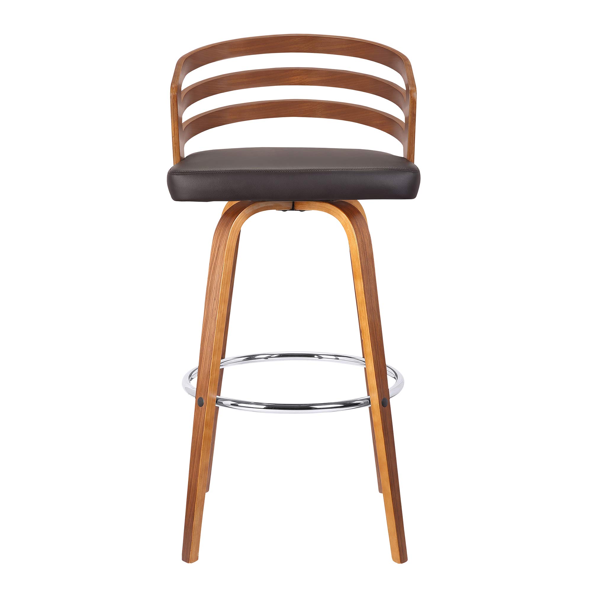 Armen Living Jayden Mid Century Modern Swivel Bar Stool - 26