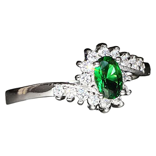 Exquisite Geometric Cubic Zirconia Ring - Elegant Fine Jewelry for Women, Shining Party Accessory, Perfect Gift for Anniversary, Valentine's Day & Special Occasions (Wedding, Engagement, Birthday)